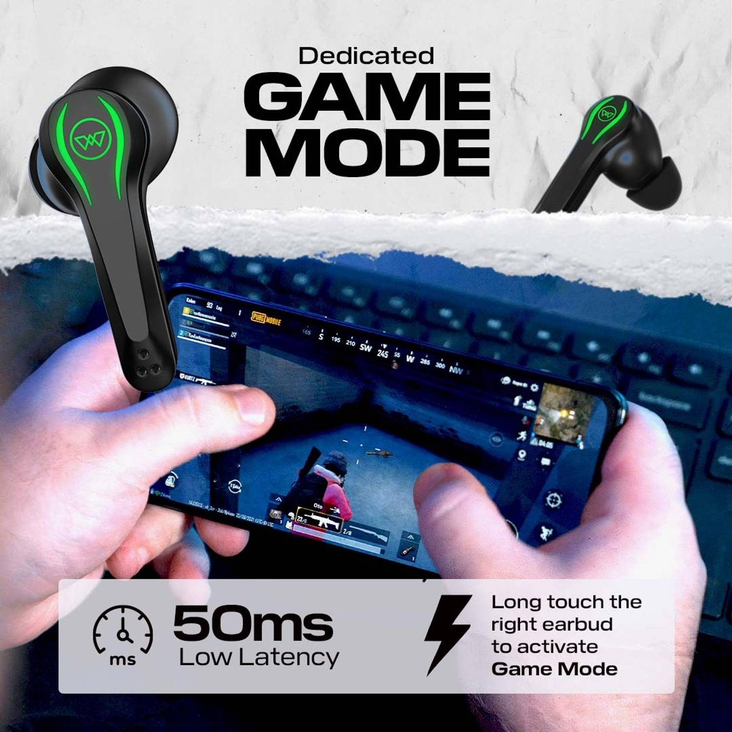 WINGS Phantom Wireless Earbuds 5.3 Bluetooth - Image 3