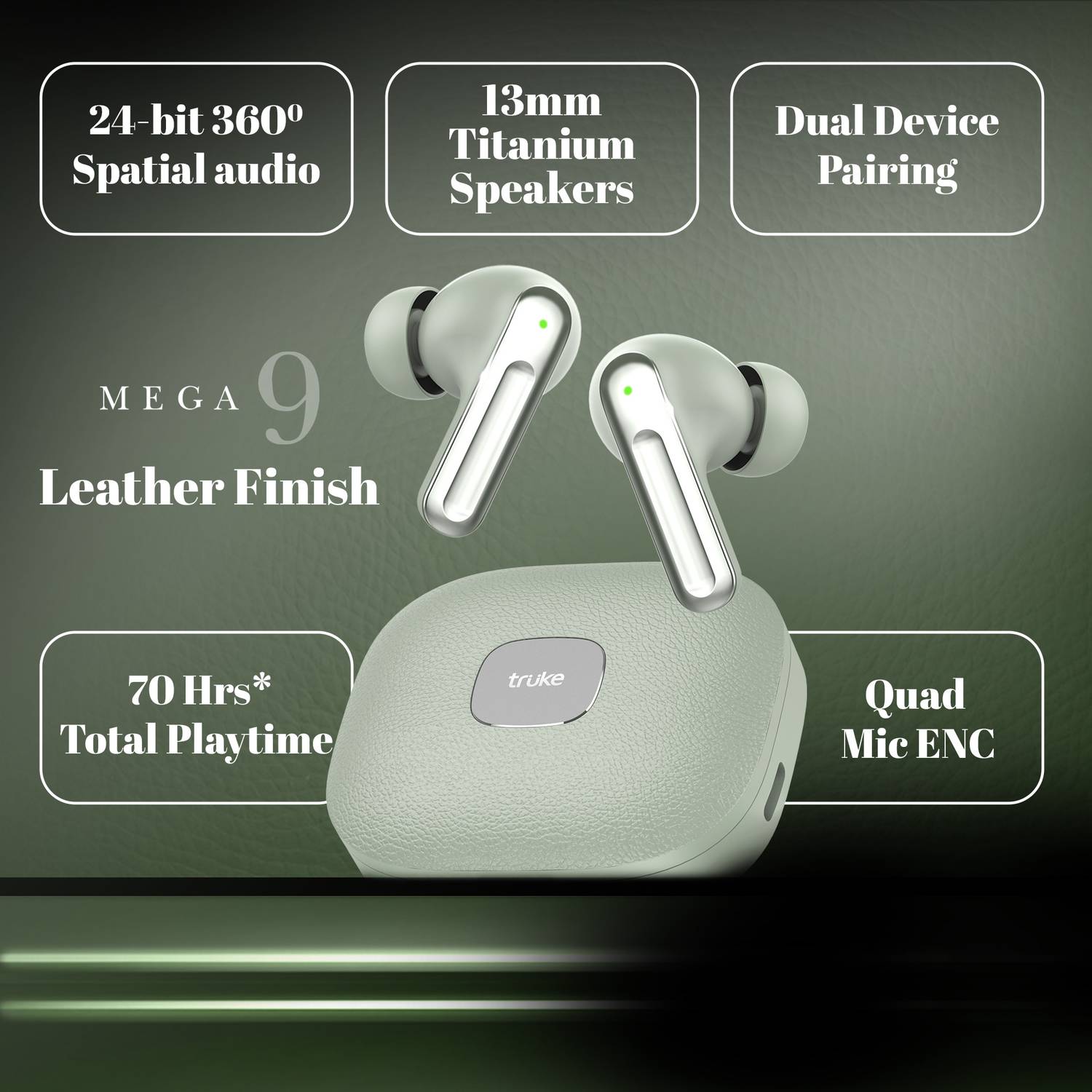 truke Mega 9 TWS Earbuds - Image 2