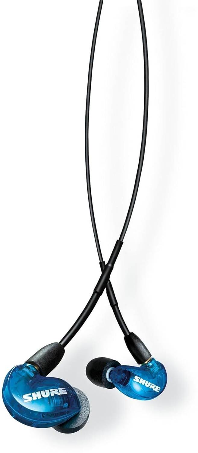 Shure AONIC 215 Wired in Ear Earphones with Mic (Blue) Wired with