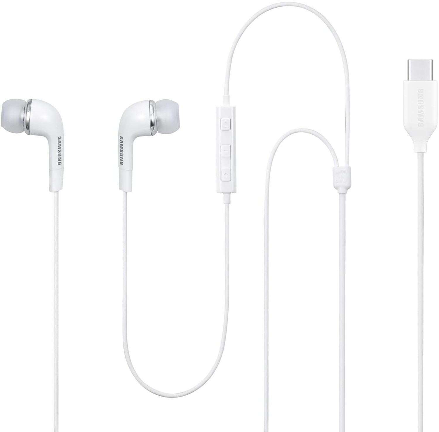 Image of THE BLACK TECH Samsung Type-C Earphone, White Wired