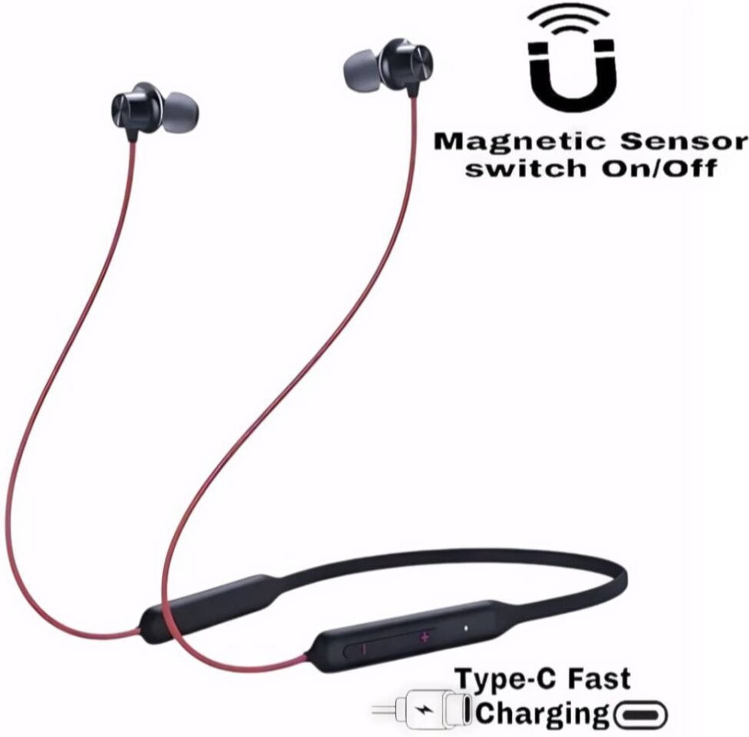 urooj Z2 Bullets Wireless with Fast Charge, 46 Hrs Battery Life, Earphones with mic_YR Bluetooth & Wired