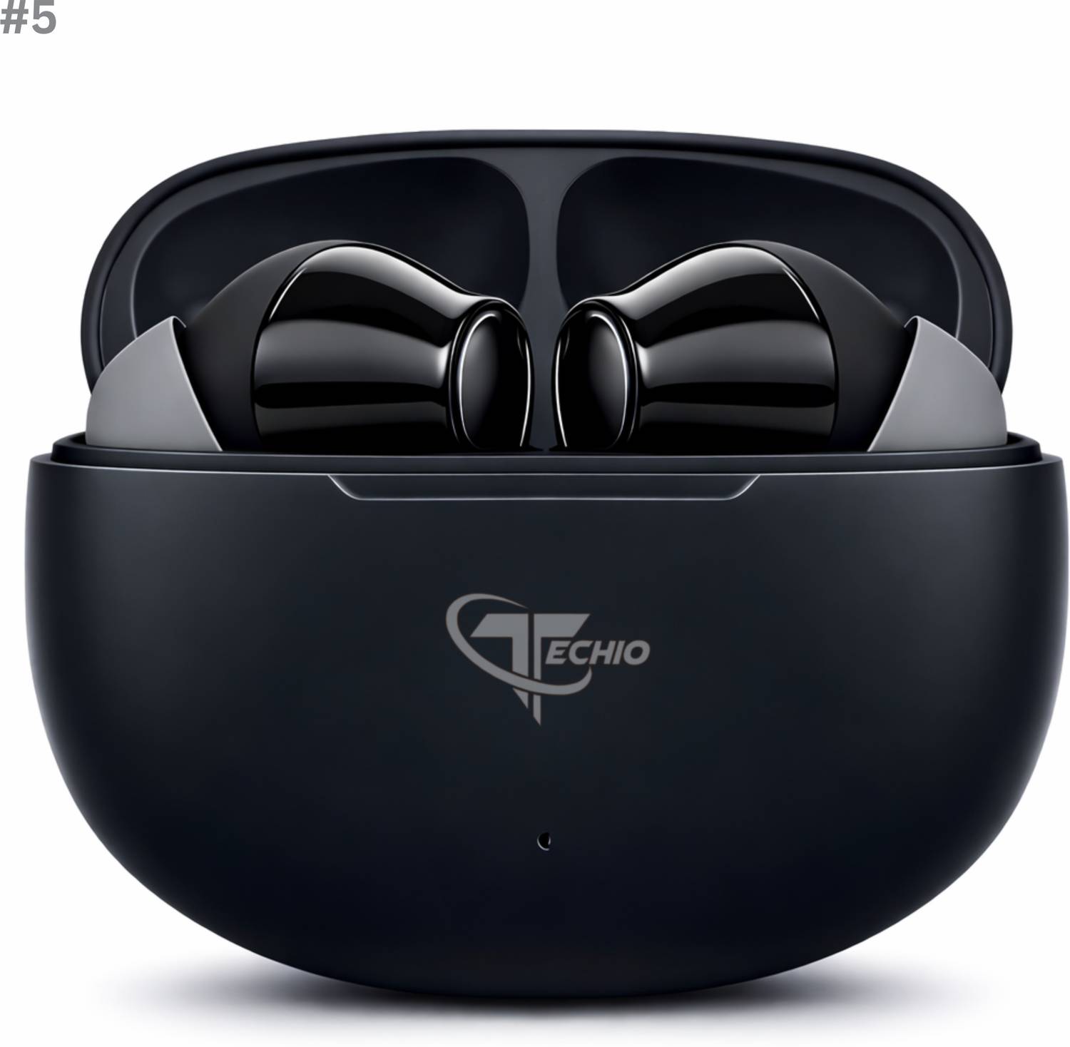 TECHIO True Wireless Stereo Earbuds with LED Display, Fast Charging,Long Battery Backup Bluetooth
