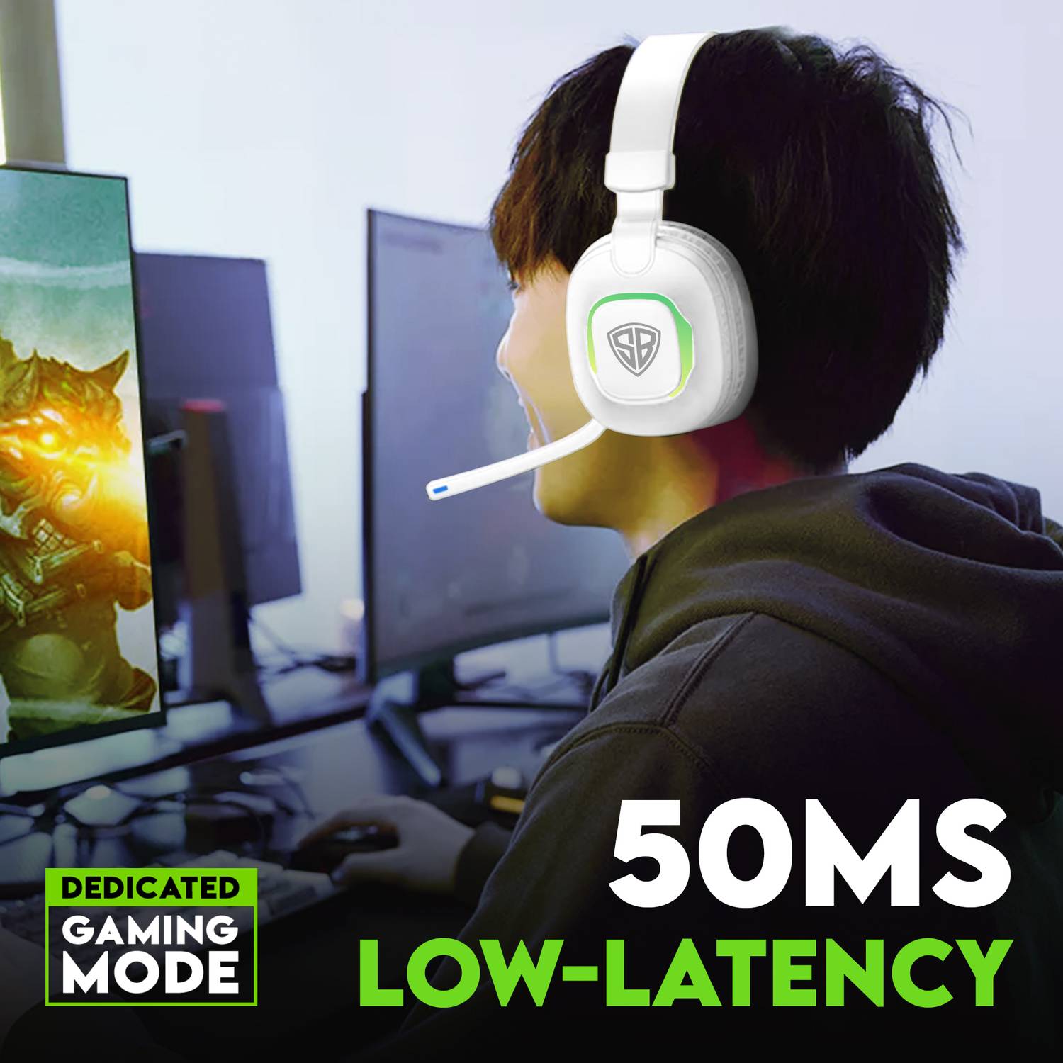 SpinBot HX300 Bluetooth Gaming Headphones - Image 3