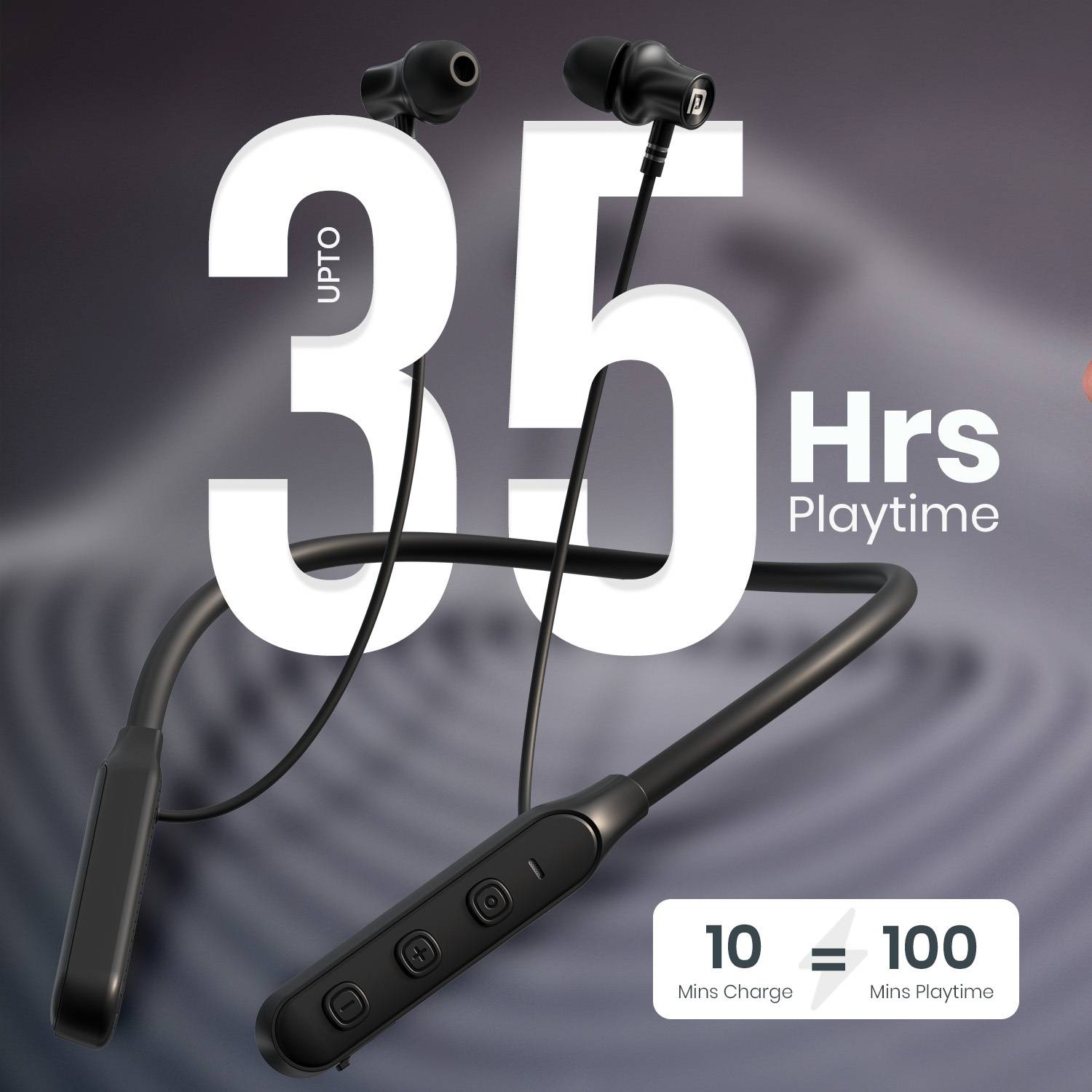 Portronics Harmonics Z14 in-Ear Bluetooth Earphone Neckband