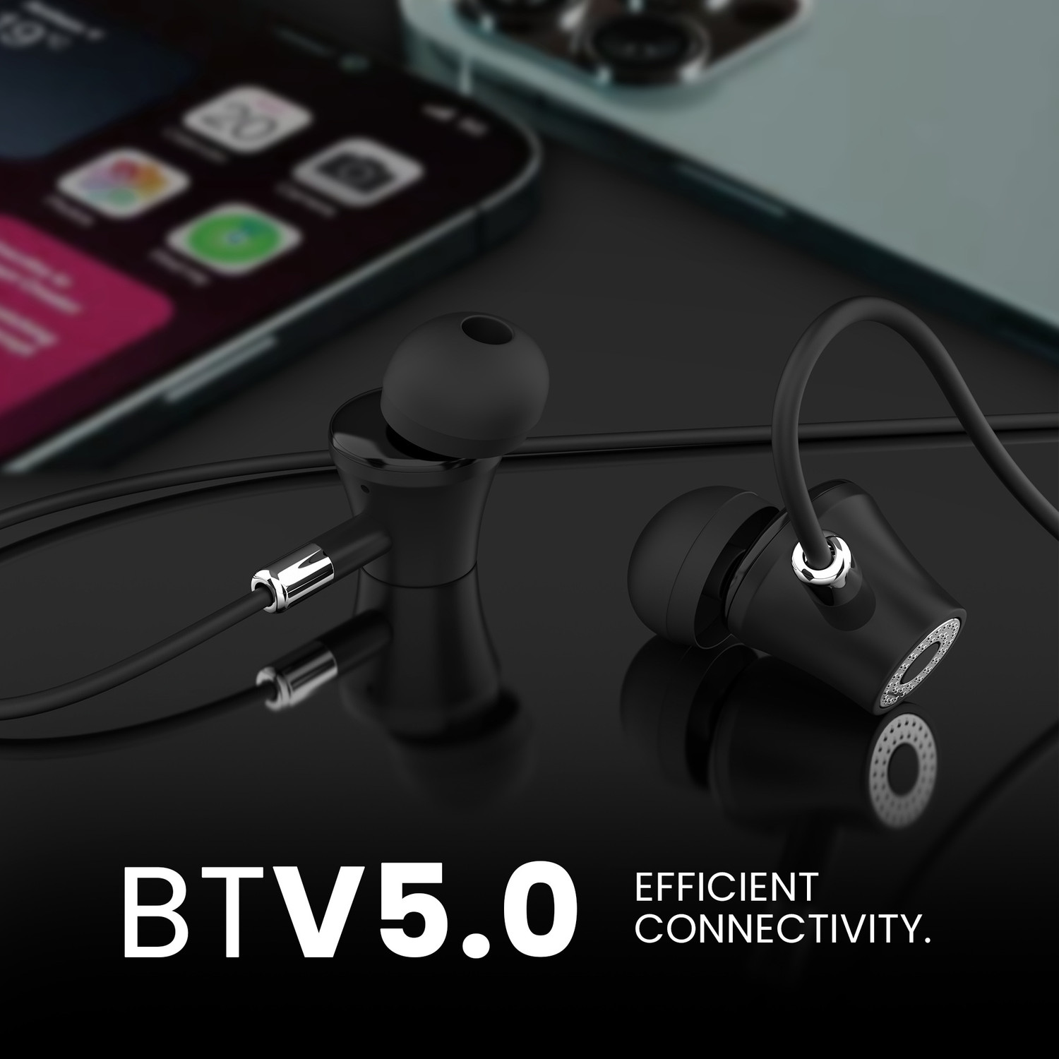 Image of Aroma Combo 39 - NB119B Badshand 60H* Neckband + HF510 3.5mm Wired Earphone With Mic Bluetooth
