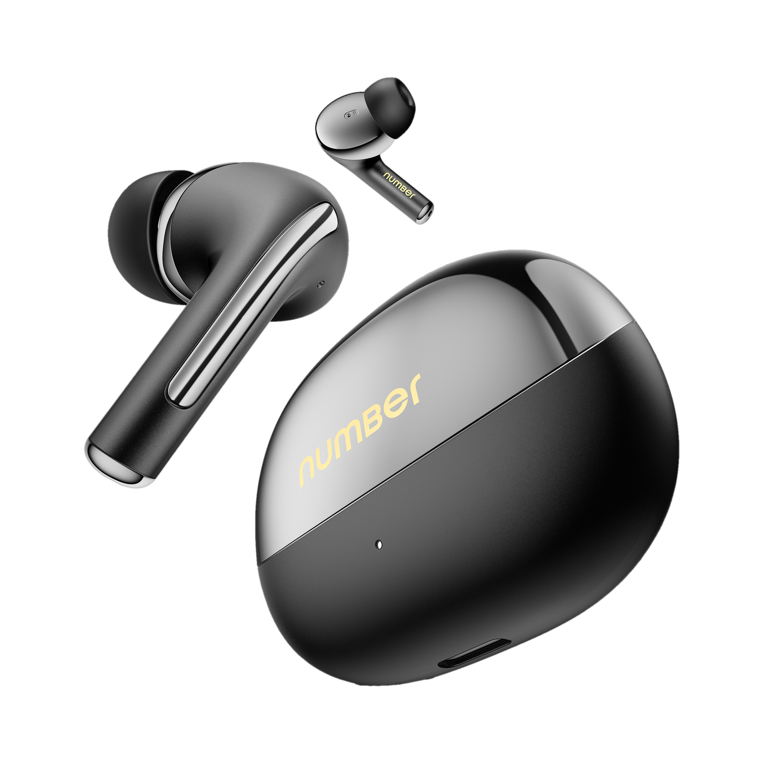 Image of Number Navo Buds X3 w / 50H Playtime, Dual Pairing, 13mm Speakers, ENC, 45ms Low Latency Bluetooth