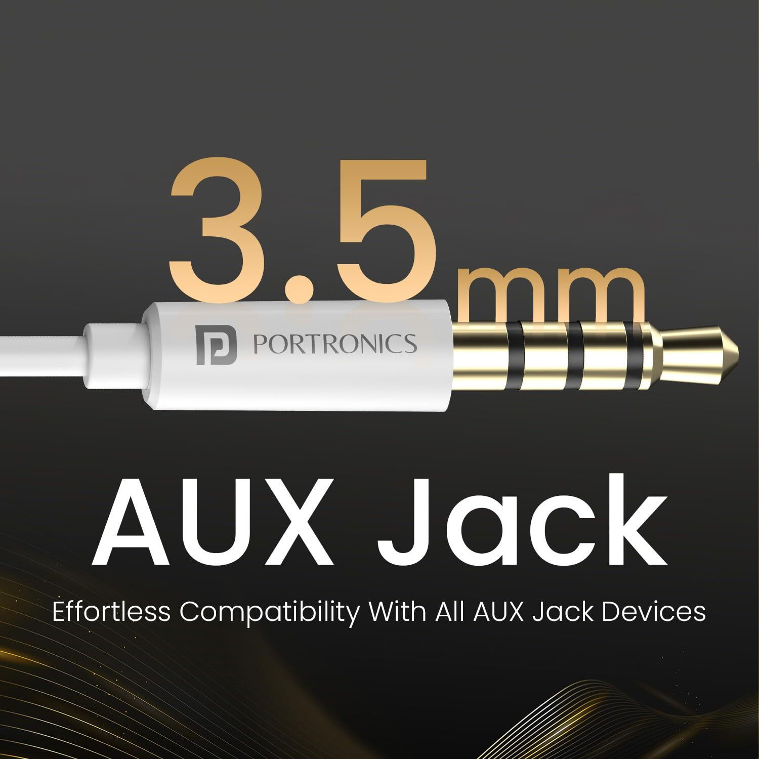 Image of Portronics Conch Theta A 3.5mm Wired Earphone With HD Quality In-Line Mic,14.2mm Driver Wired