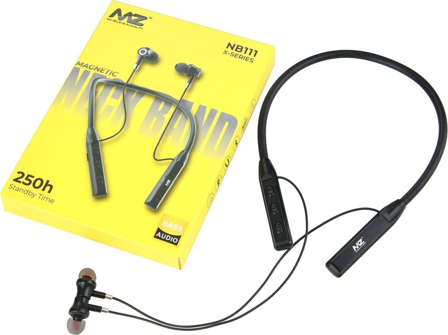 MZ NB111 Wireless Neckband Headphone 200mAh - Image 3
