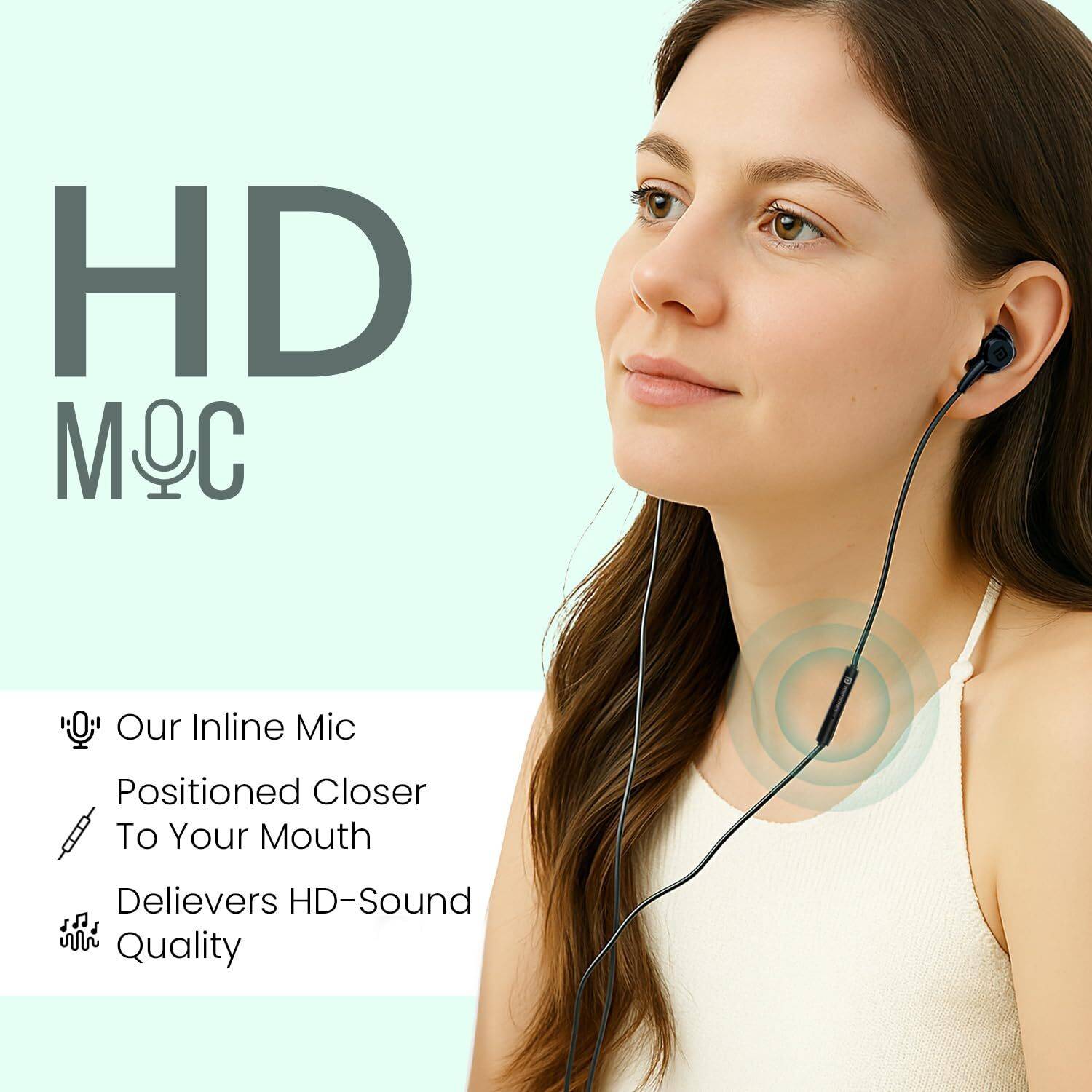Portronics Conch Gamma C in Ear Type C Wired Earphones - Image 5