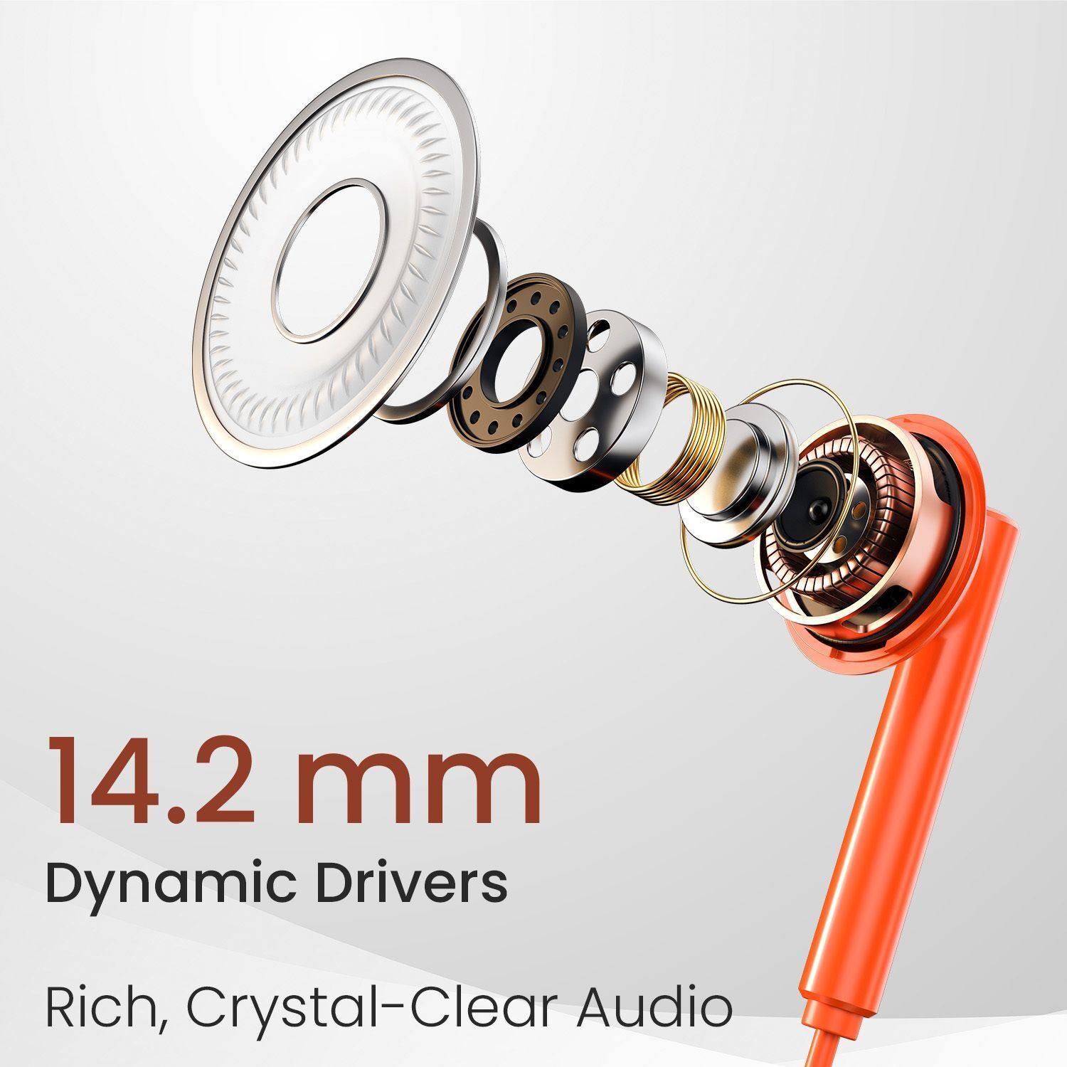 Image of Portronics Conch Theta C Type C Wired Earphone With HD Quality In-Line Mic,14.2mm Driver Wired