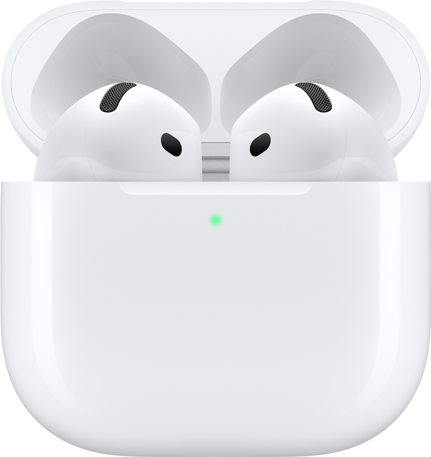 Image of Apple AirPods 4 Wireless Earbuds, Personalised Spatial Audio,Sweat and Water Resistant Bluetooth