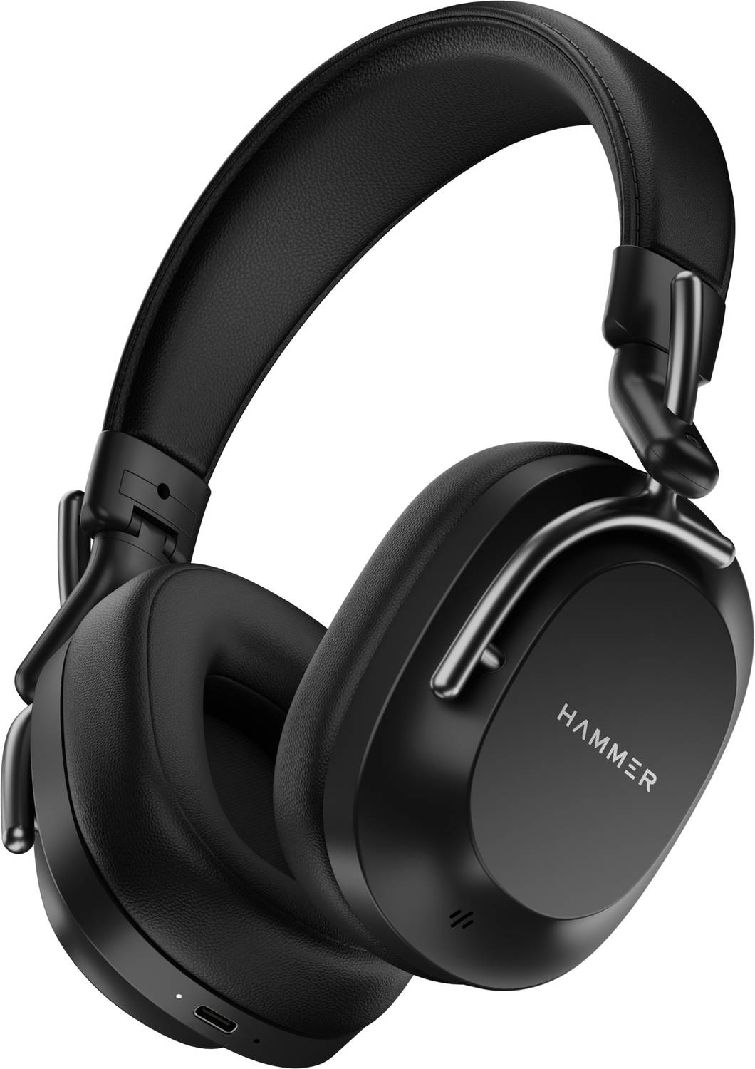 Hammer Bash Pro 32 dB Hybrid ANC Wireless Headphones, 4 Mics, Qui