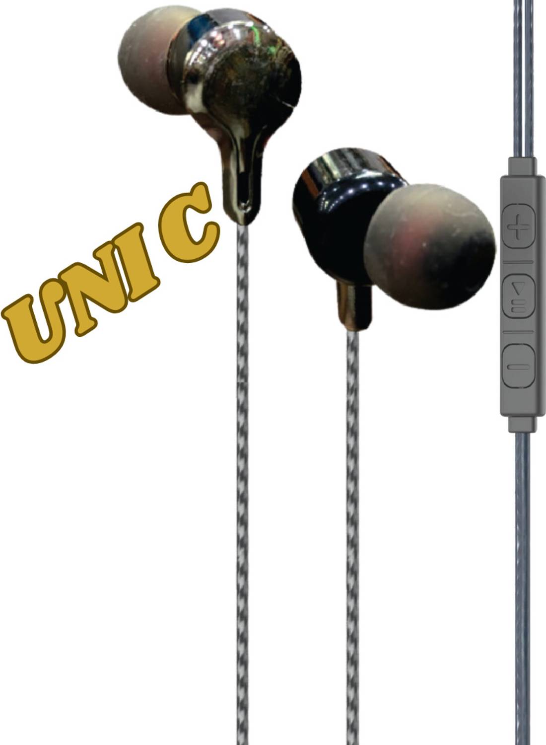ModishOmbre UNI C Black Type C Wired Earphone With Mic Magnetic /