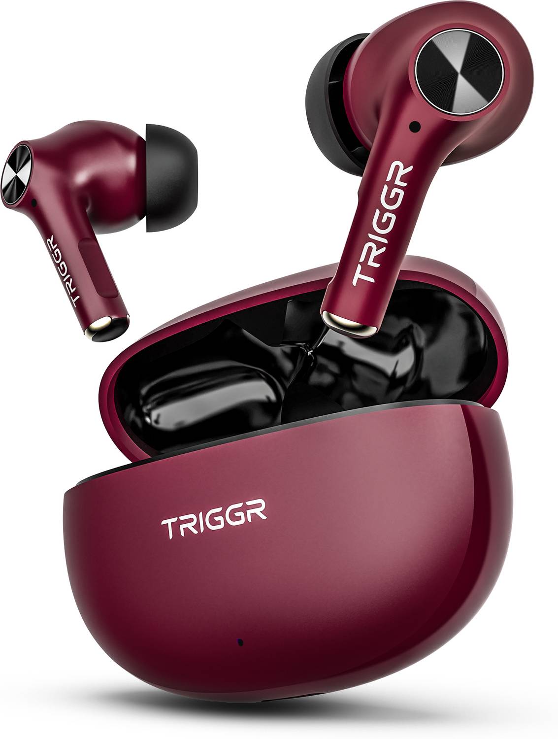TRIGGR Ultrabuds Go with 40H Playtime, AI ENC, Dynamic Drivers, Type-C Fast Charging Bluetooth
