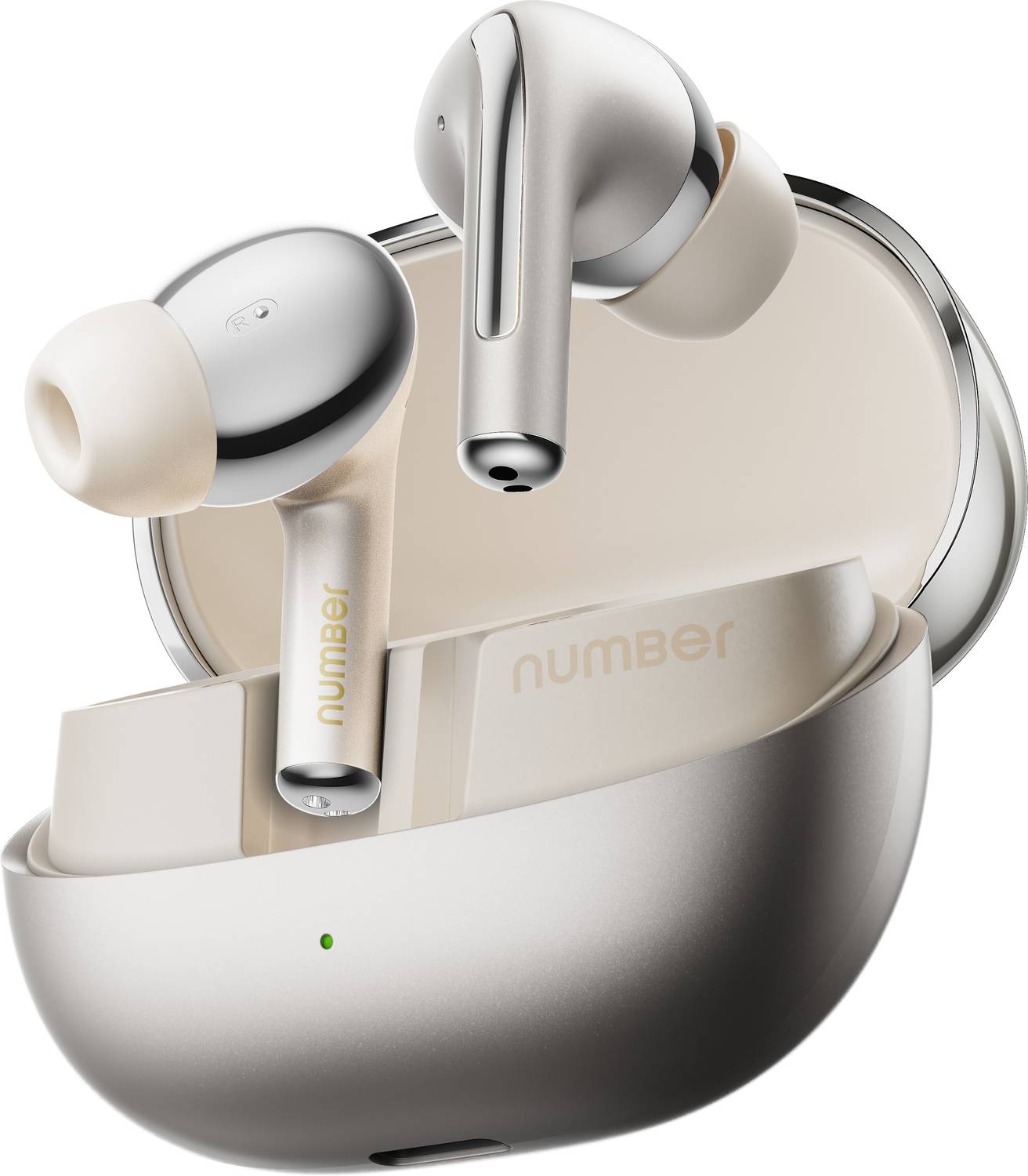 Number Navo Buds X3 Dual Pairing Earbuds, 50H Battery, AI ENC, 40ms Low Latency, v6.0 Bluetooth