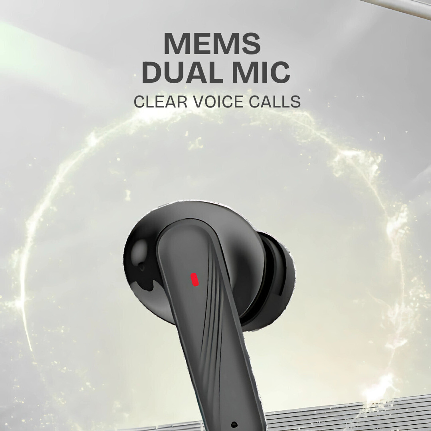 Image of ModishOmbre Future pods 20 black & red | 13 mm Driver | Super Bass TWS Earbuds Bluetooth