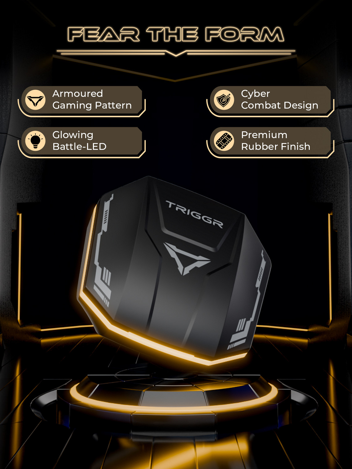 Image of TRIGGR Raze 2 with BT v6.0, Battle-LED, 40H Battery, 40ms Latency, Rubber Finish Bluetooth