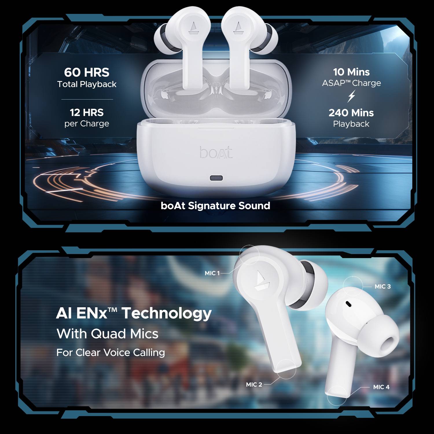 boAt Airdopes Flex 454 ANC TWS Earbuds - Image 5