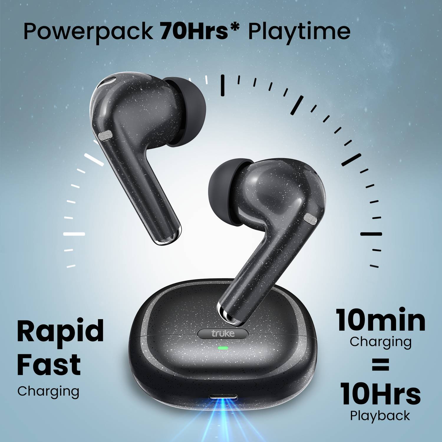 truke Buds Aura Earbuds 70H Playtime - Image 4