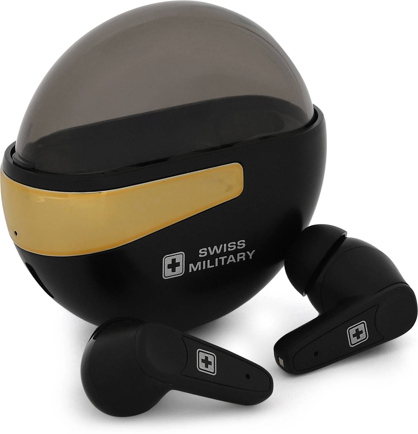 SWISS MILITARY NXTPODS with 50H Playback, Sterio Sound, Chrome Pl