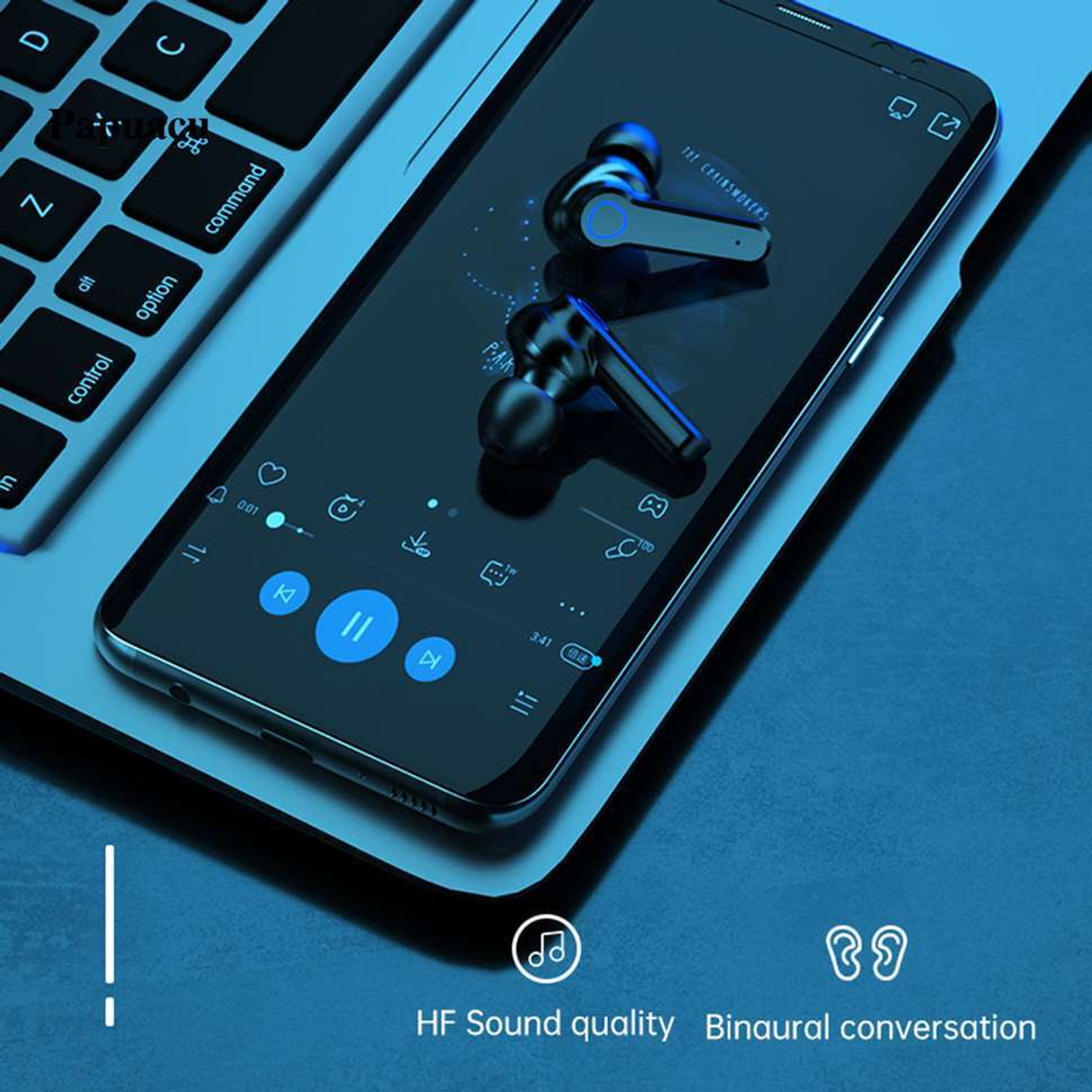 Image of GWALBROS Earbuds M19 PRO with Power Bank Upto 48Hrs Playback Bluetooth Headset Bluetooth