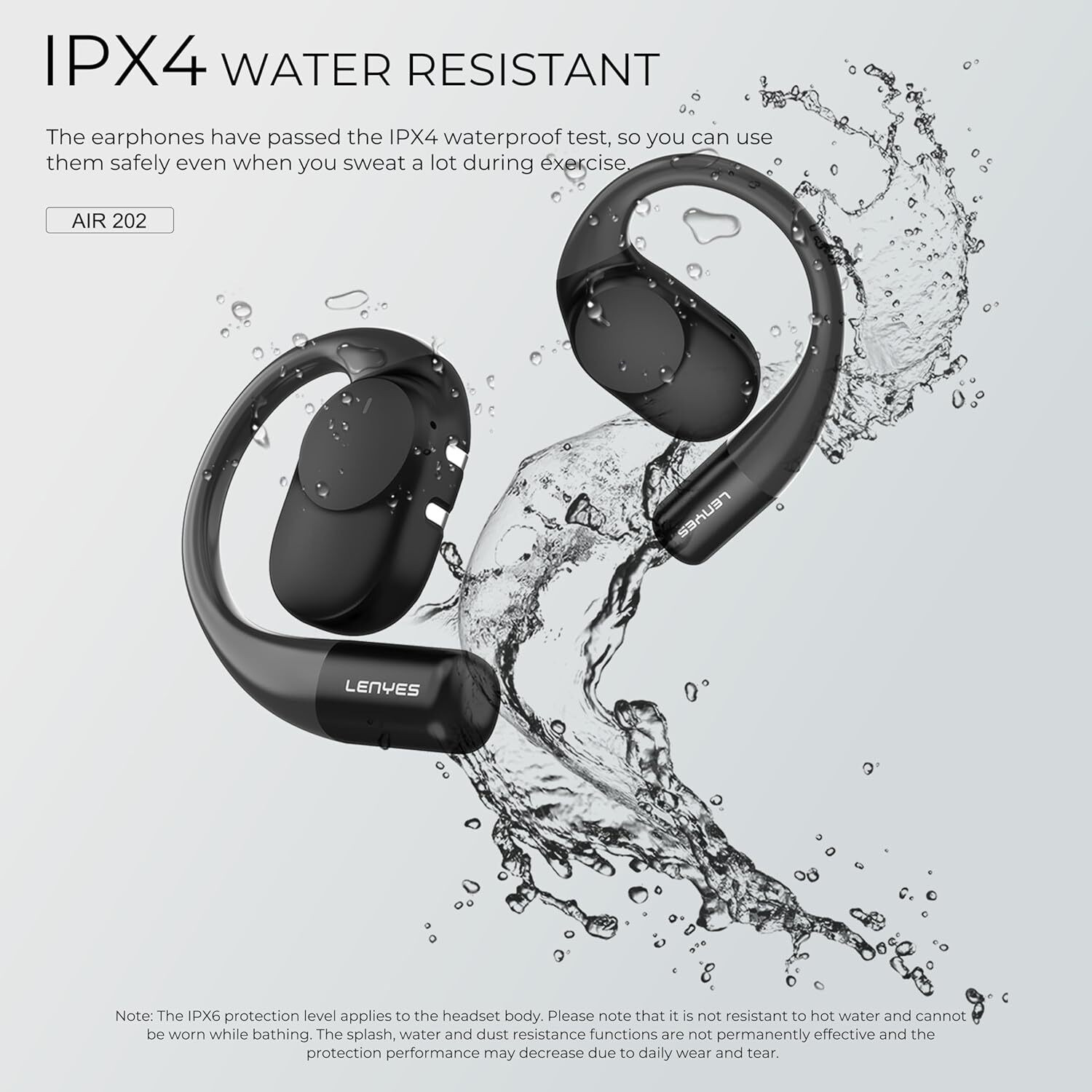 Image of LENYES AIR202-Black Bluetooth