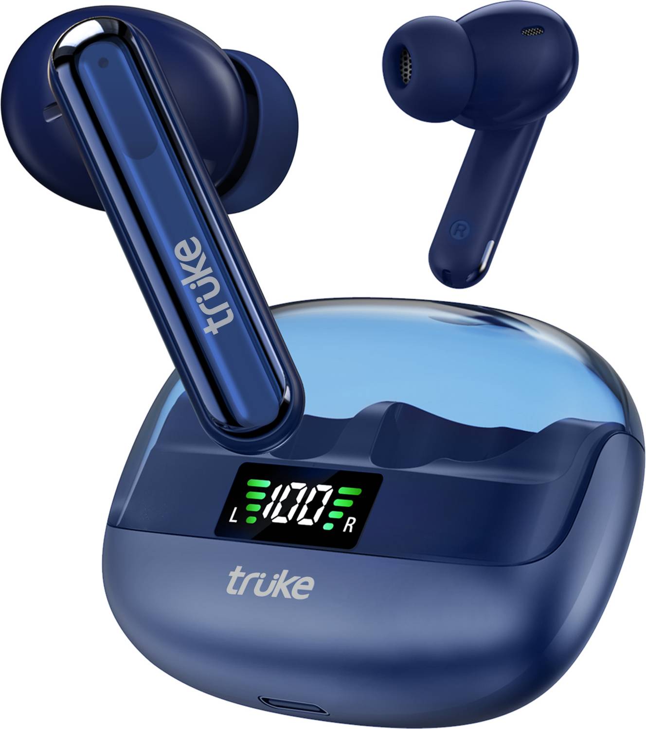 truke Buds Vibe with 35dB ANC, 4Mic ENC, 13mm Speaker, 48H Playtime, 40ms Low Latency Bluetooth