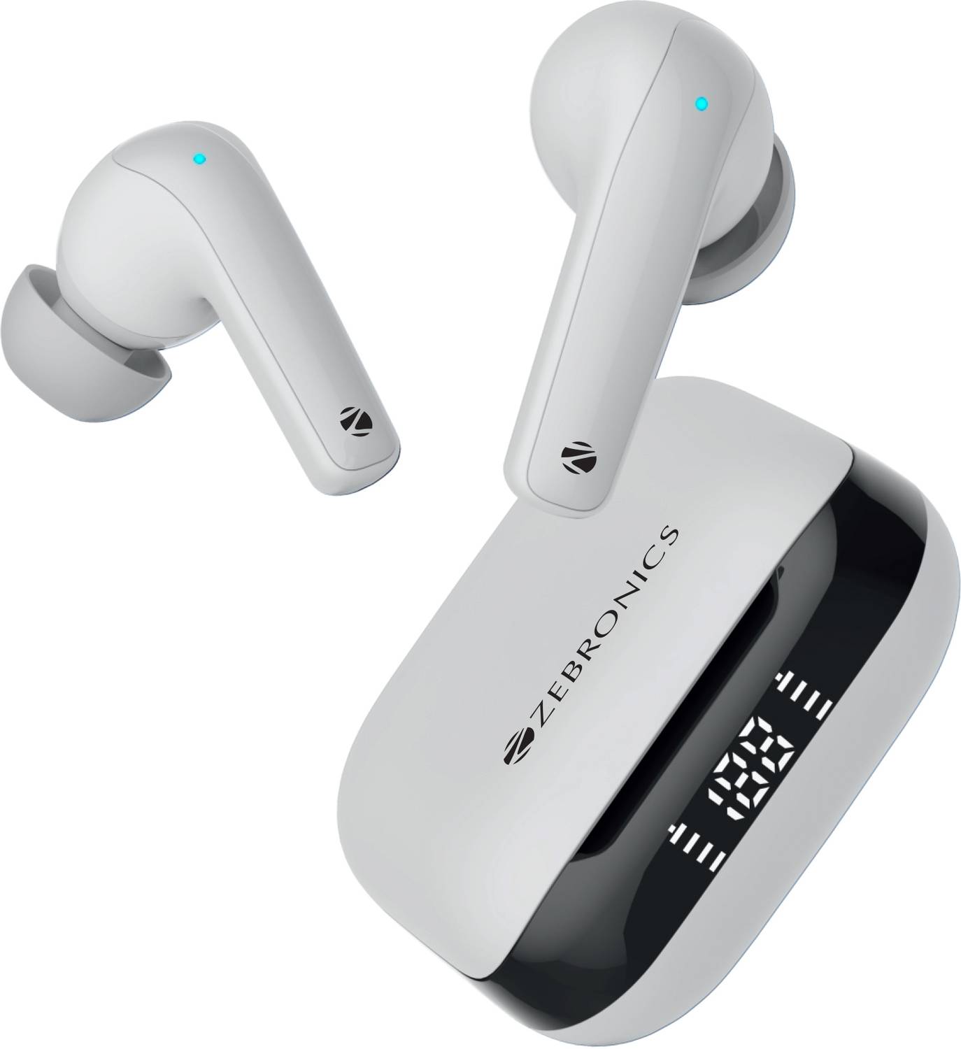 ZEBRONICS Zeb-Pods K2, Upto 40H Backup, Dual EQ Mode,Quad Mic ENC