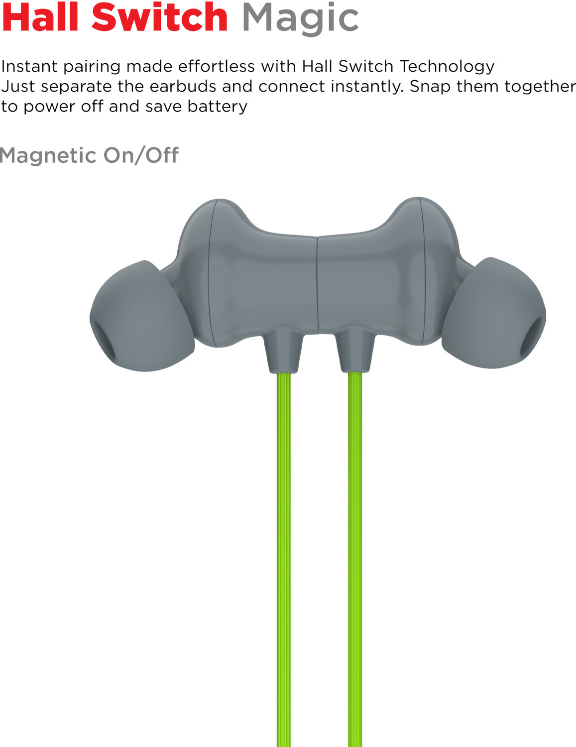 Image of Caidea CNB100 Bullet Z2 Upto 100 Hrs* Music,ENC,Magnetic On /Off,Fast Charging Neckband Bluetooth