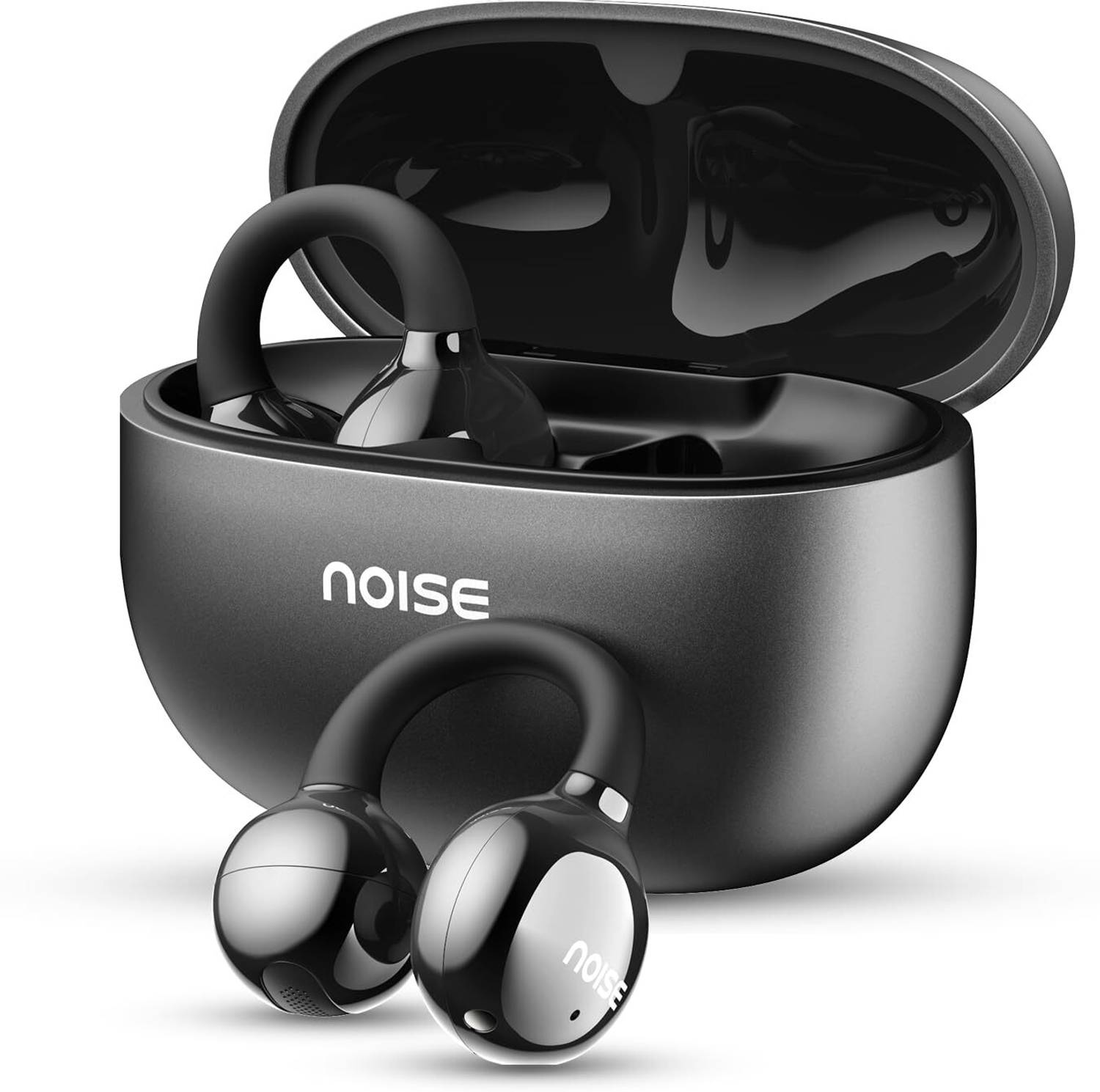 Noise Air Clips with 40H Playtime, Dual Device Pairing,Quad Mic E