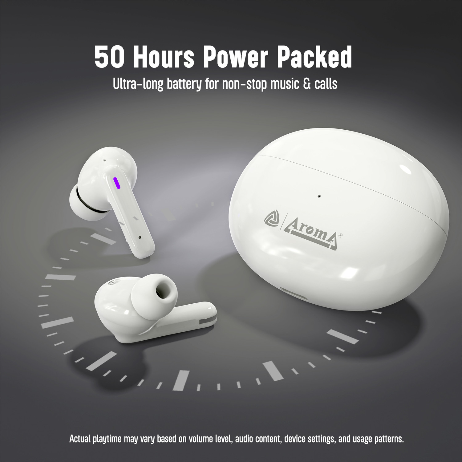 Image of Aroma NB126 Royal Upto 40 Hours Playtime*Fast Charging Dual Pairing Heavy Bass Earbuds Bluetooth