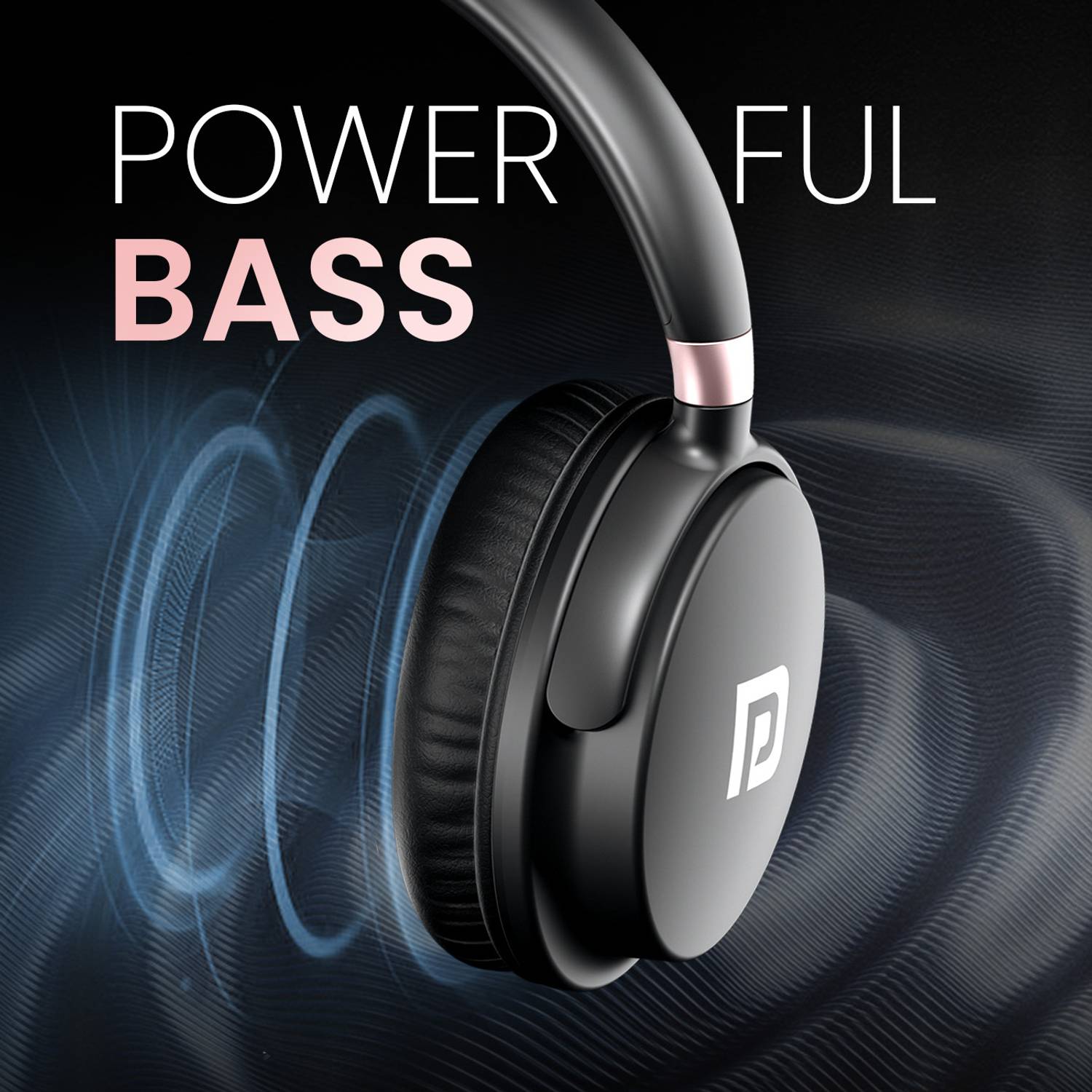 Portronics Muffs M3 ANC Over-Ear Headphones, 40h Playtime, Bluetooth - Image 4
