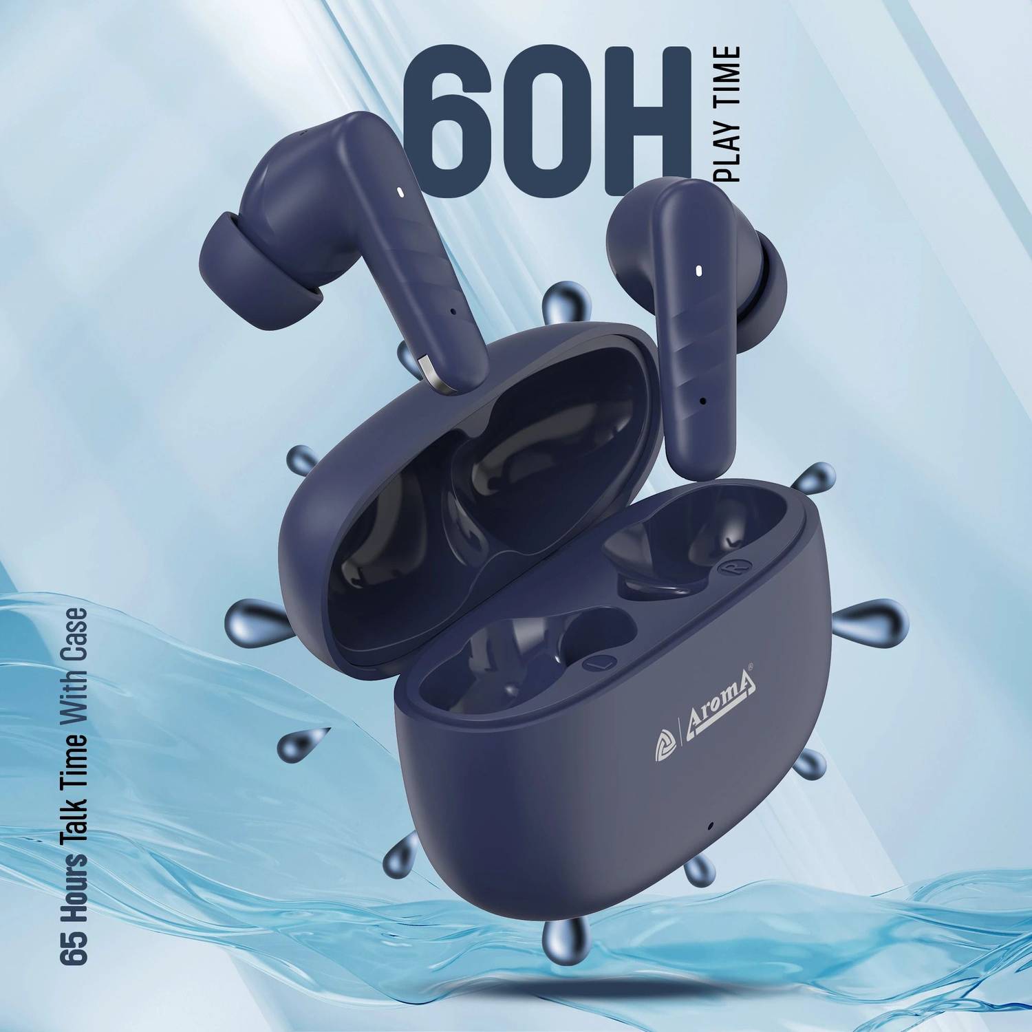 Aroma NB126 Berry V5.4 Bluetooth Earbuds - Image 2