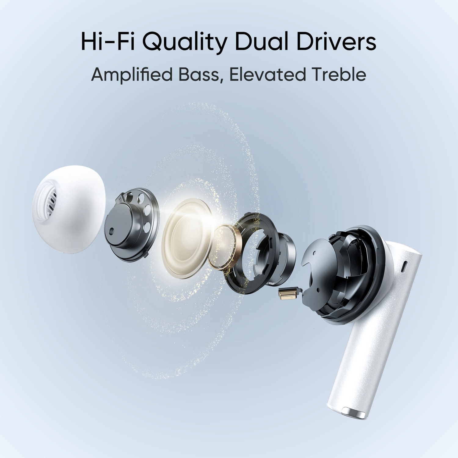 Image of realme Buds Air 6 Pro with 50dB ANC, 360 Spatial Audio and upto 40 hours Playback Bluetooth