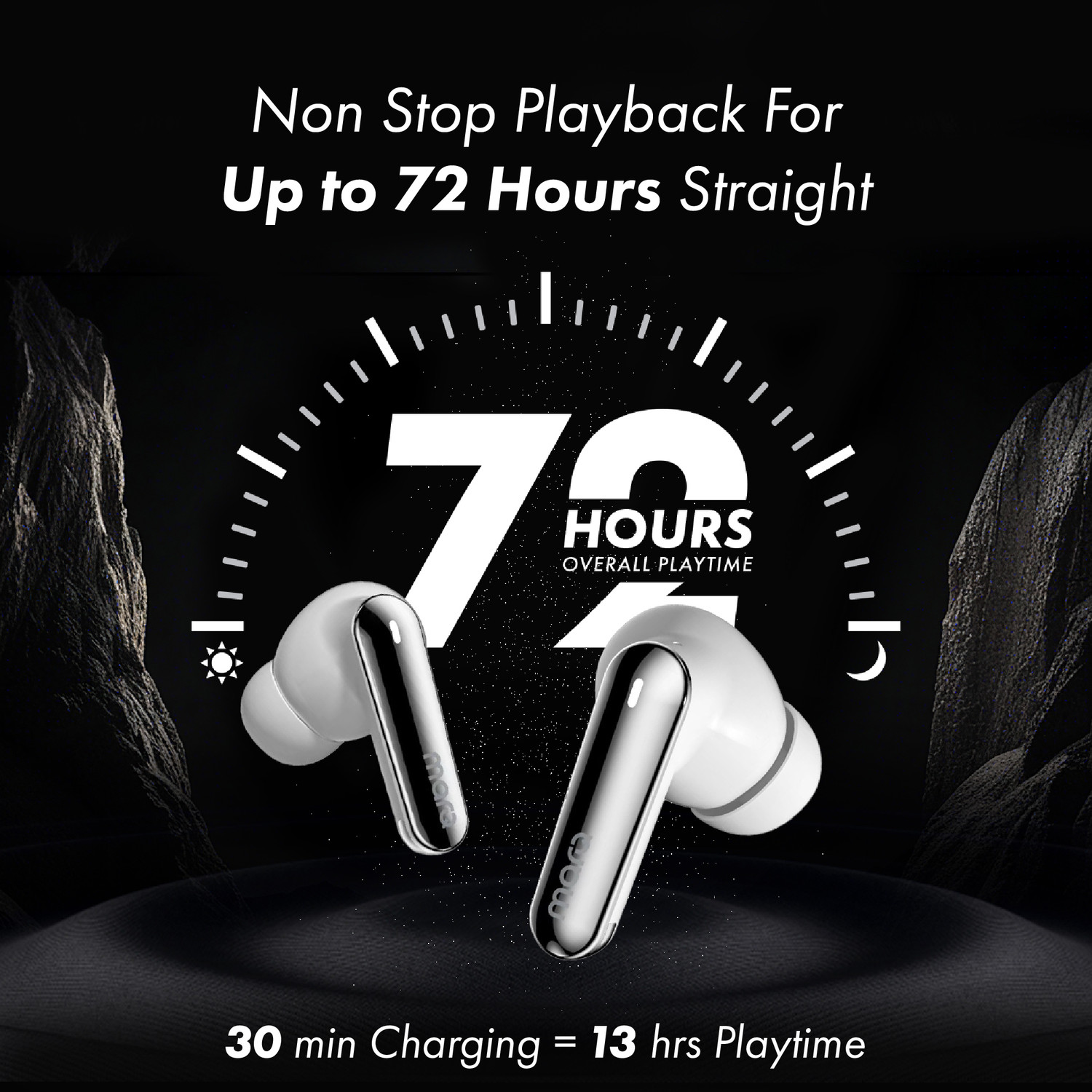 Image of MarQ by Flipkart Rhythm Q1035 72 Hours Playtime Type C Fast Charging Bluetooth Six Mic ANC Bluetooth
