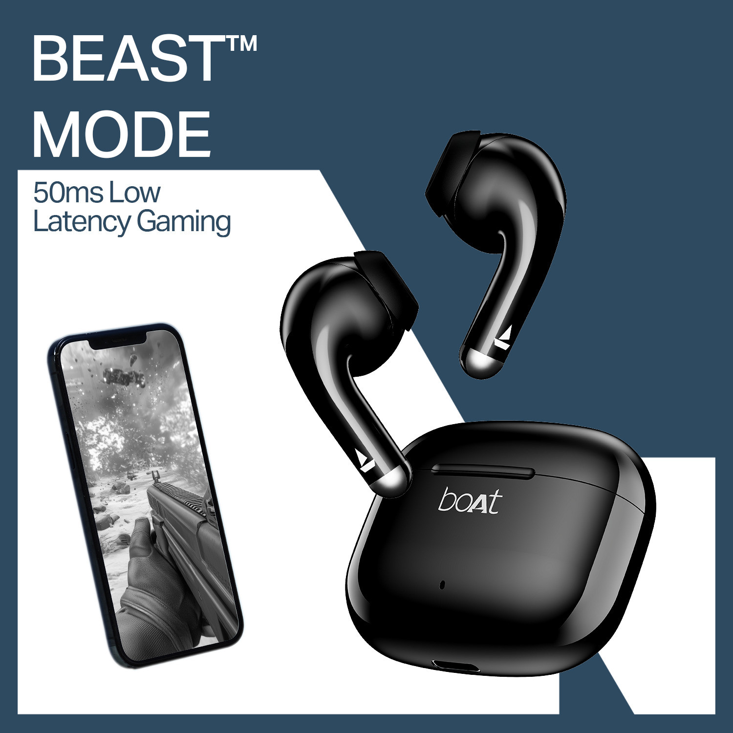 Image of boAt Airdopes Beat Bluetooth