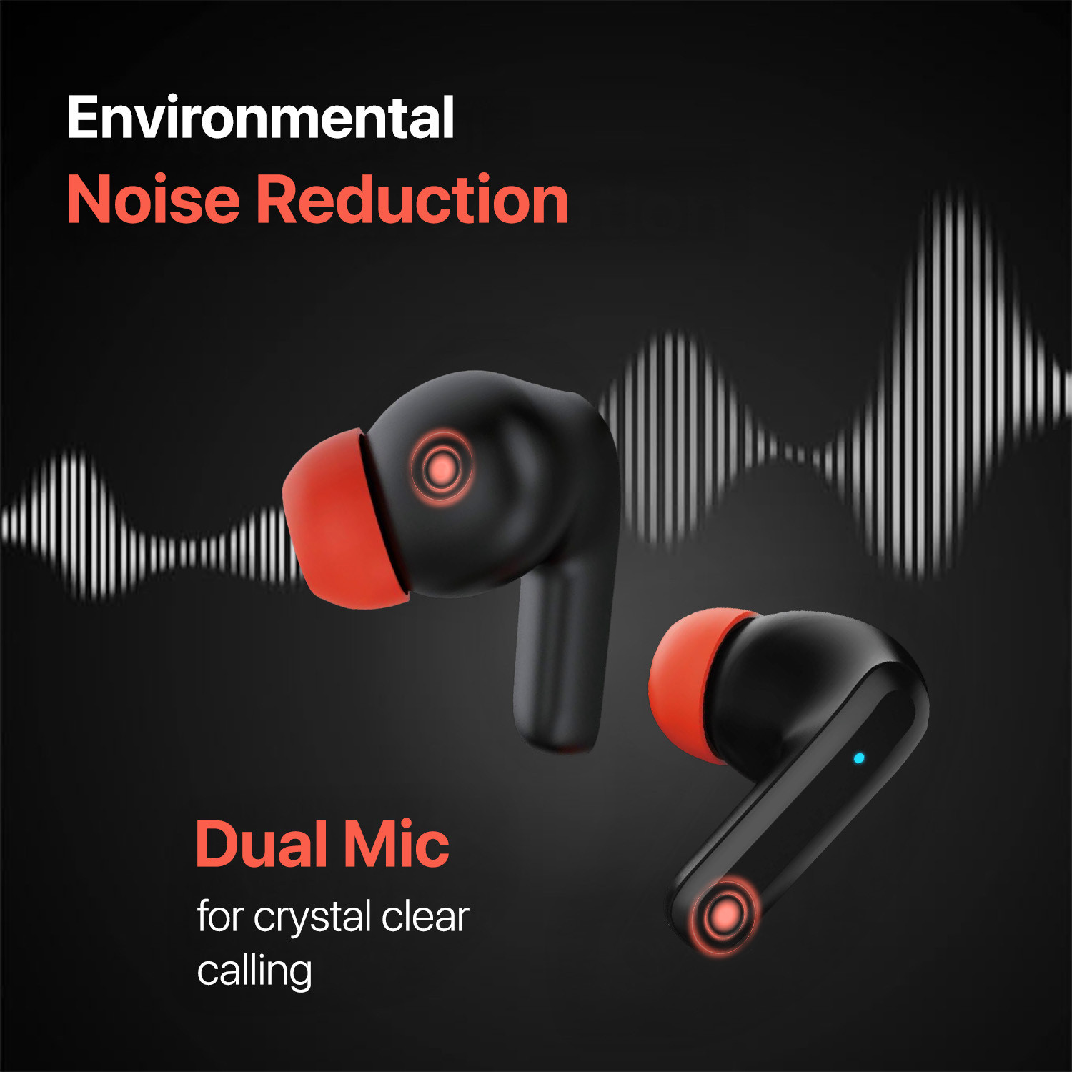 Image of Vaku Luxos SONAIR TWS Bluetooth 5.4 Earbuds 60H Playtime Deep Bass Touch Controls Bluetooth