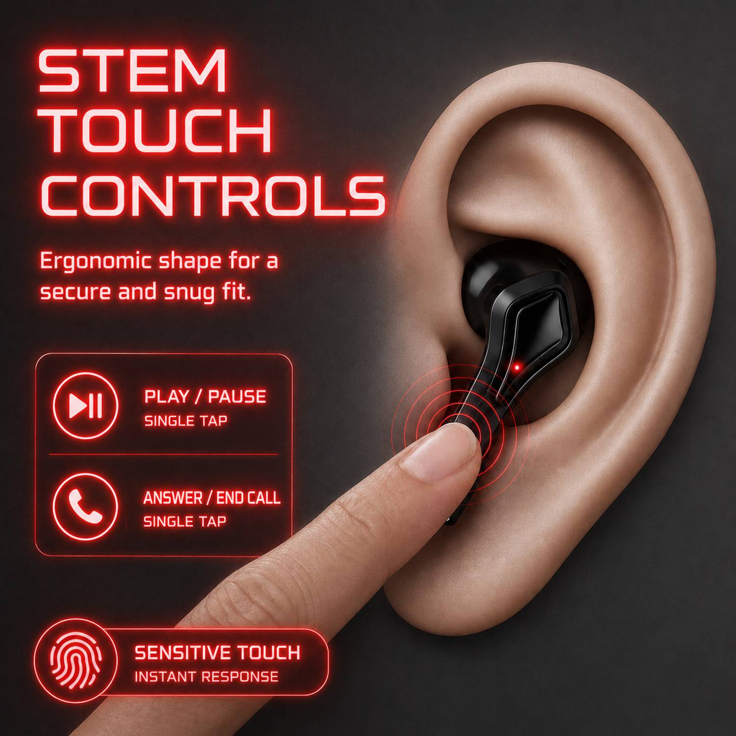 NS WORLD Thar Roxx TWS Earbuds with Mic - Image 3