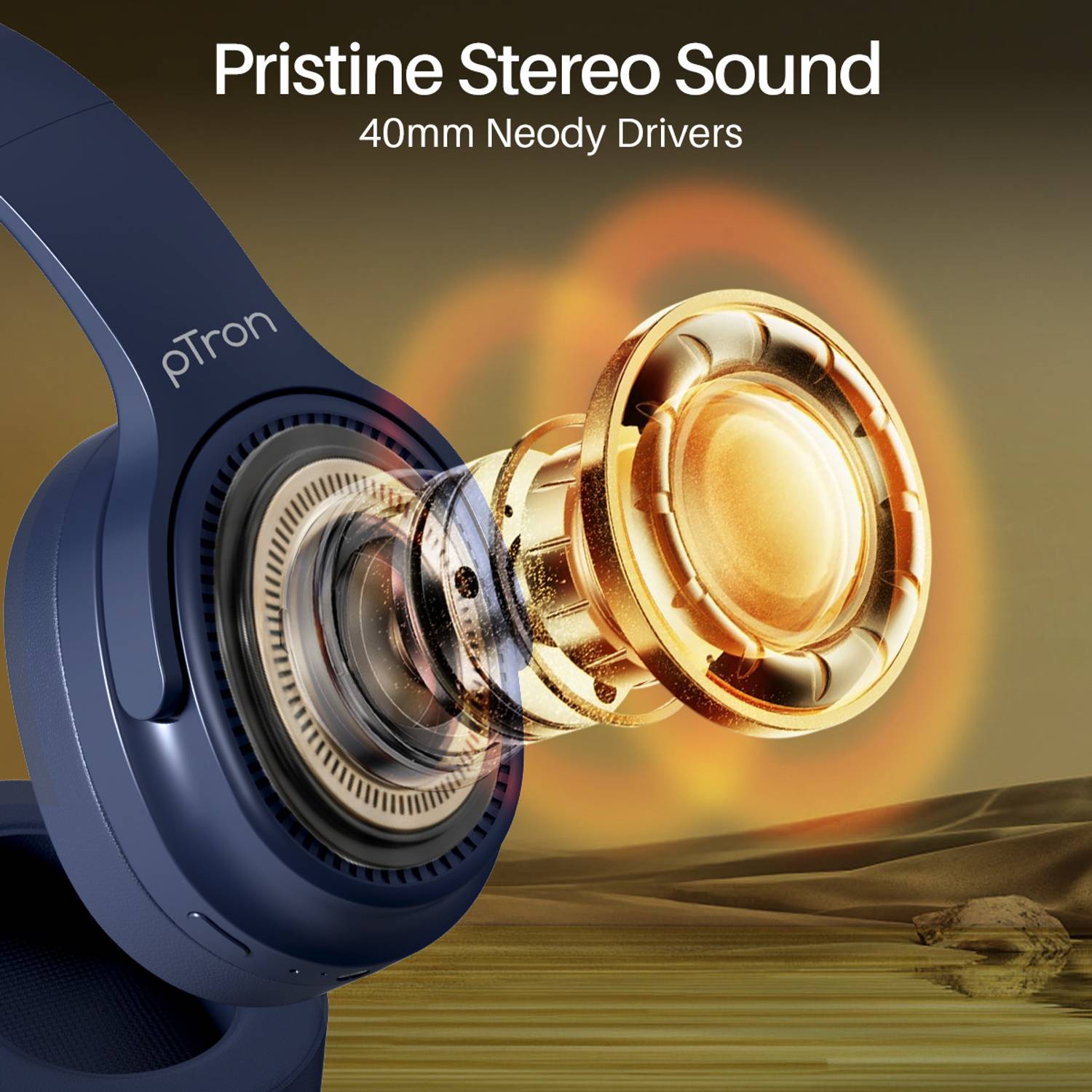 PTron Studio Pro Wireless Headset - Image 4
