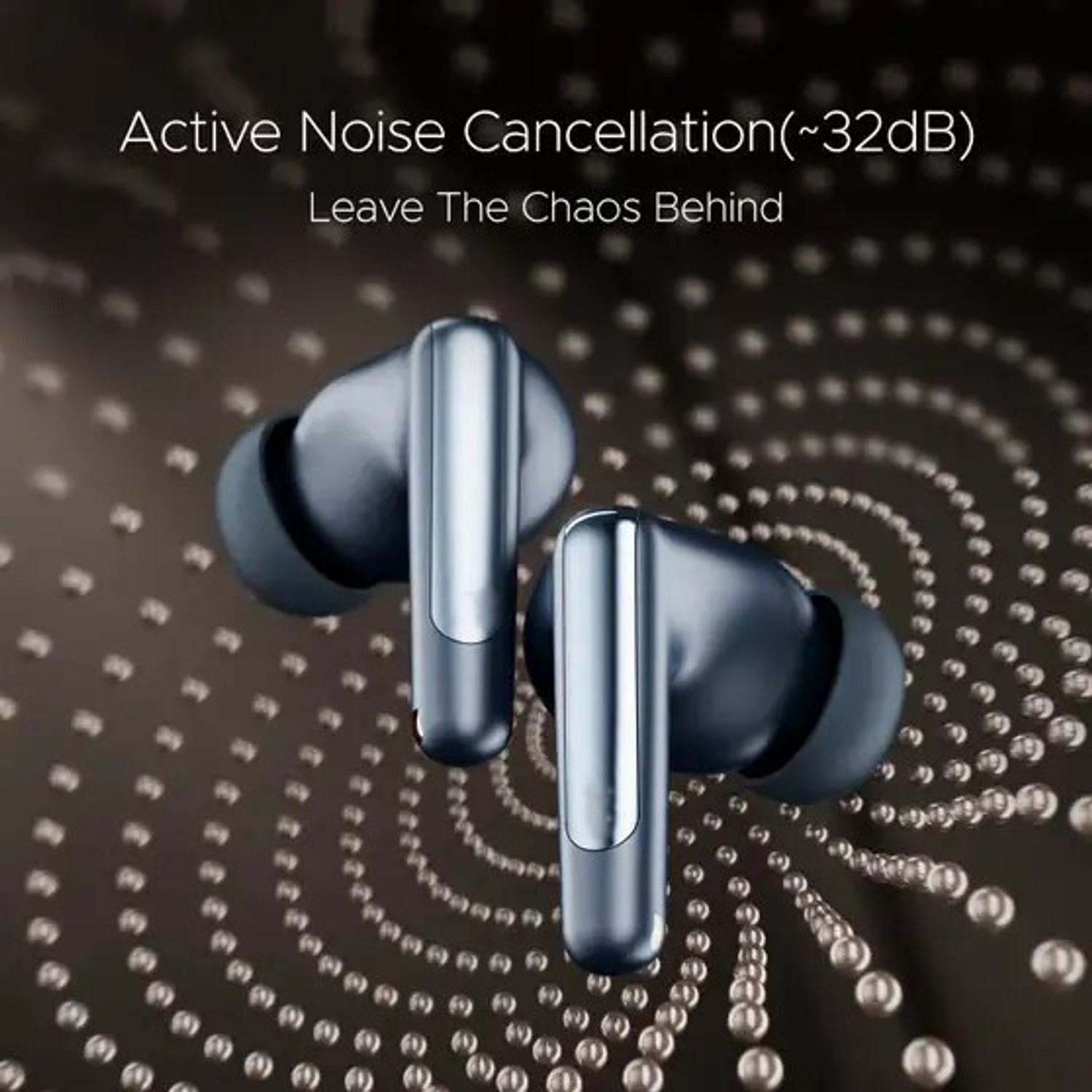 Image of CEHNO Airdopes 161 ANC Elite,ANC, 50 H Battery Bluetooth Headset (Blue, True Wireless)