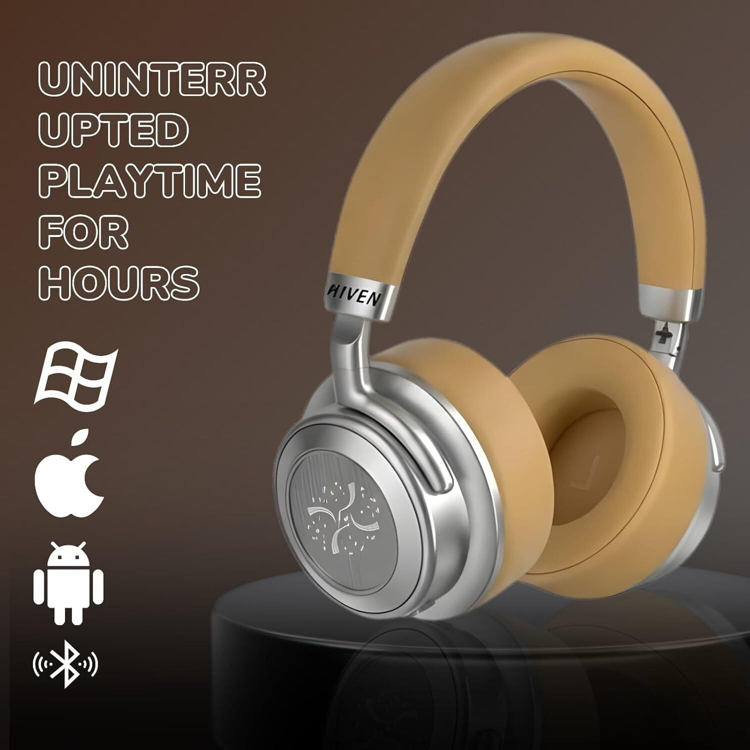 Image of HIVEN VJ364 Headphones with ANC Bluetooth & Wired
