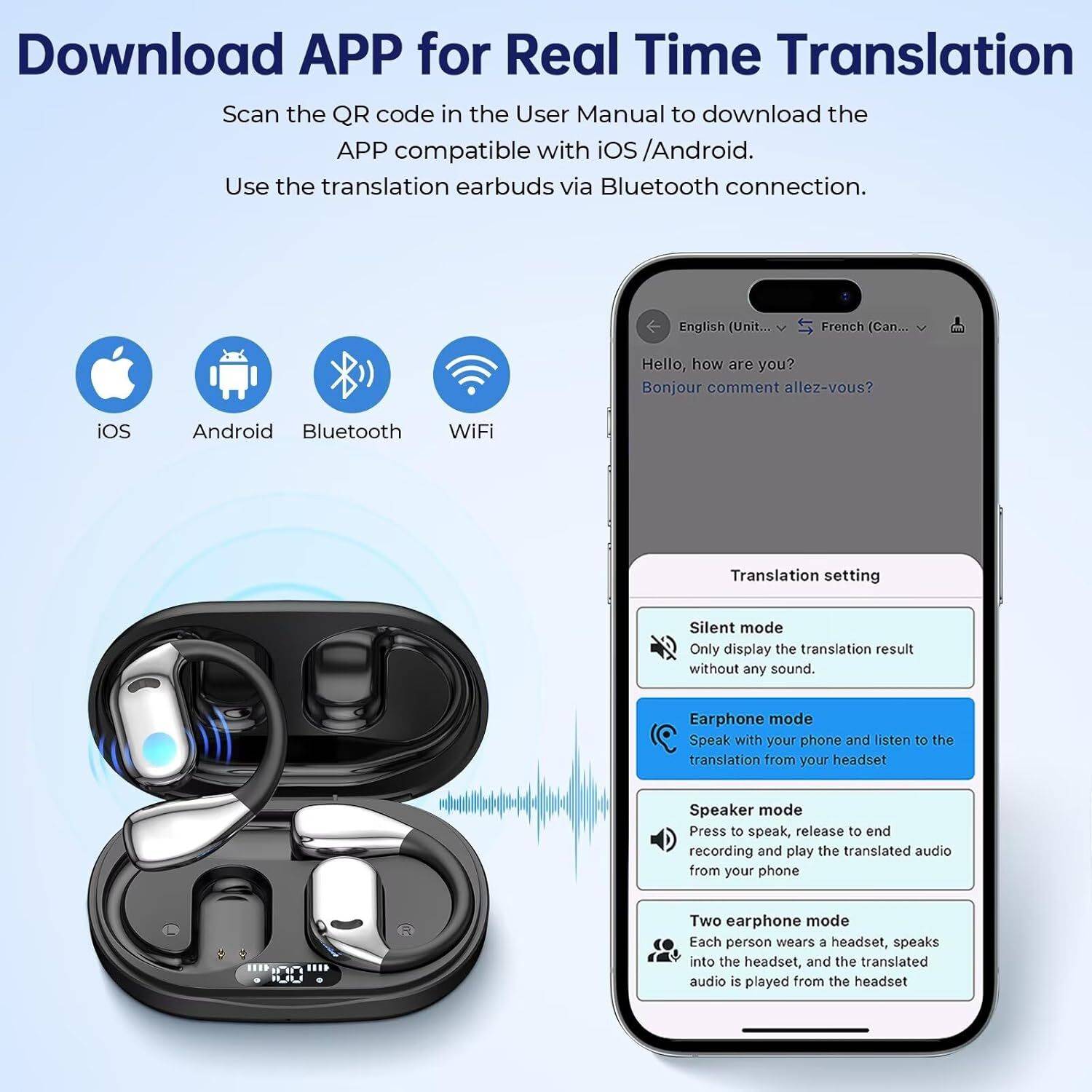SHAILRON AI Translation Earbuds - Image 2