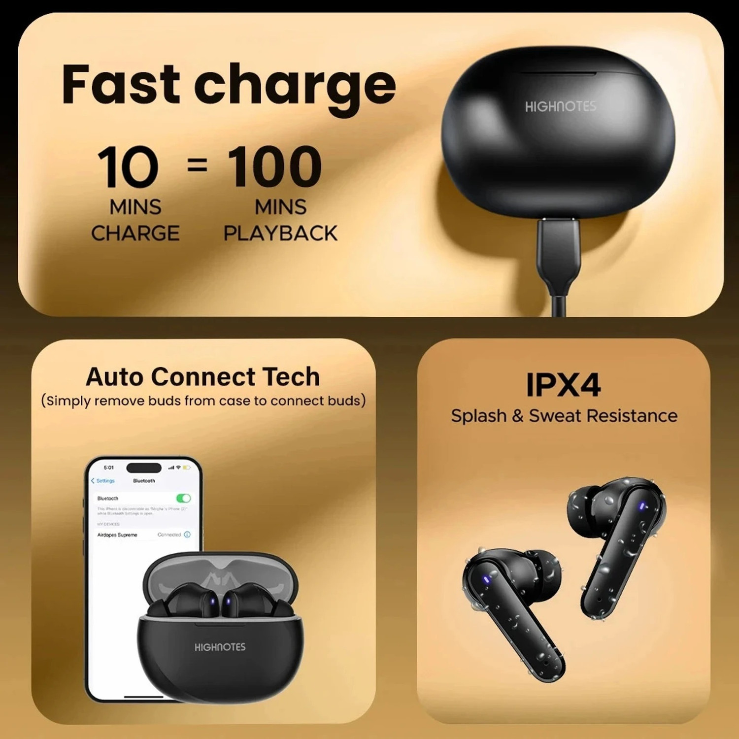 Image of techHUNK HIGHNOTES BT Bluetooth