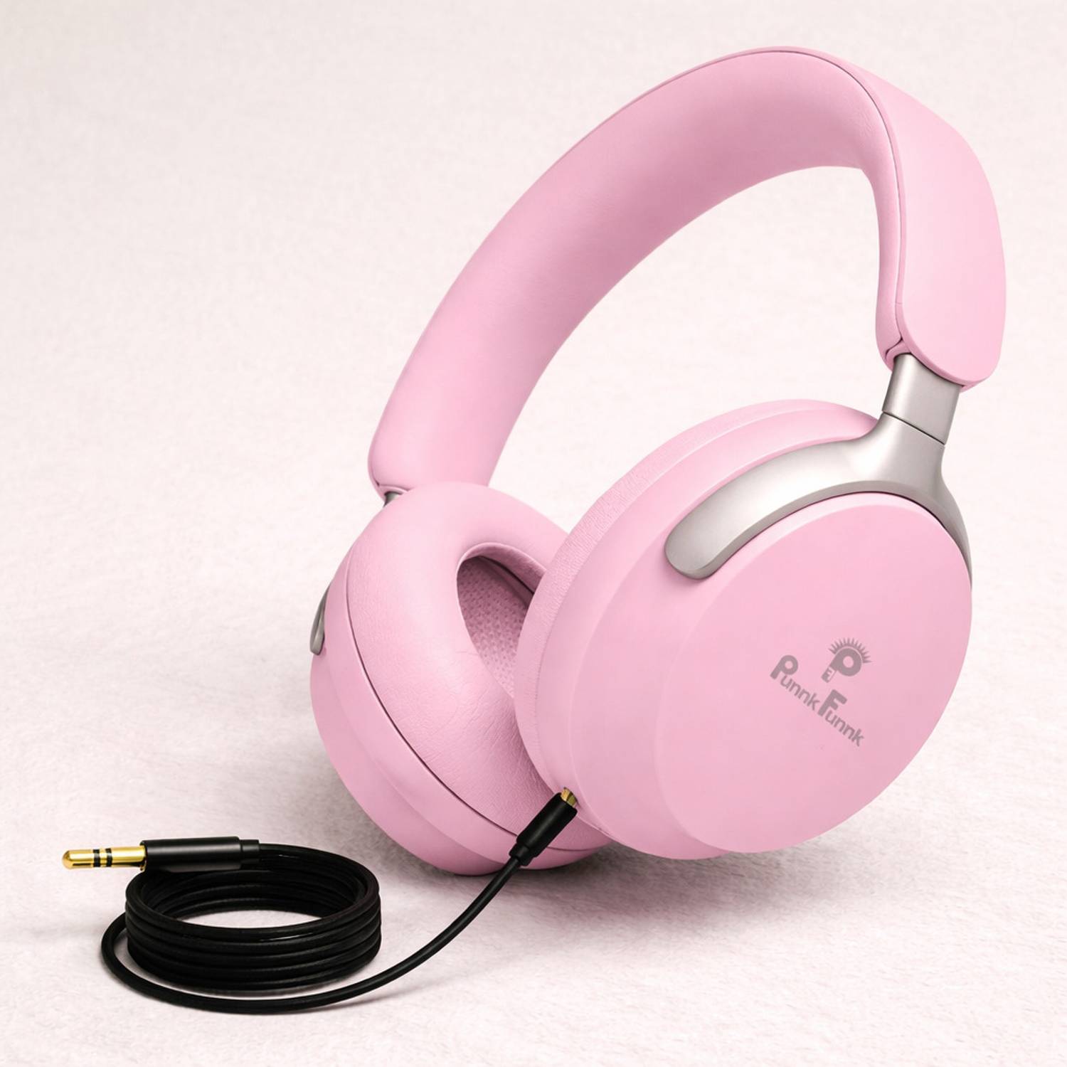 PunnkFunnk Over Ear Wireless Headphones with AUX Cable 40H Playti