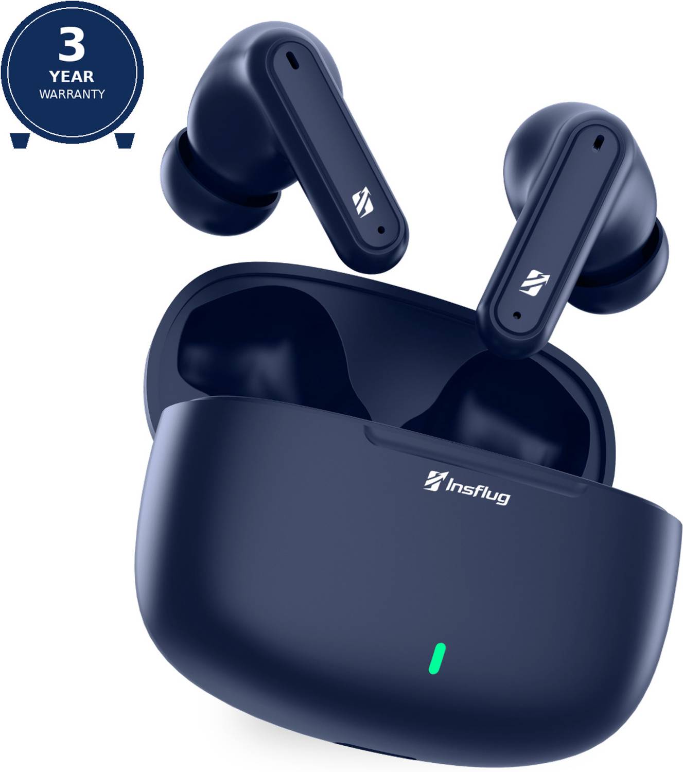 Insflug Wireless Earbuds with Quick Auto Pairing, IPX5 Waterproof - Image 1