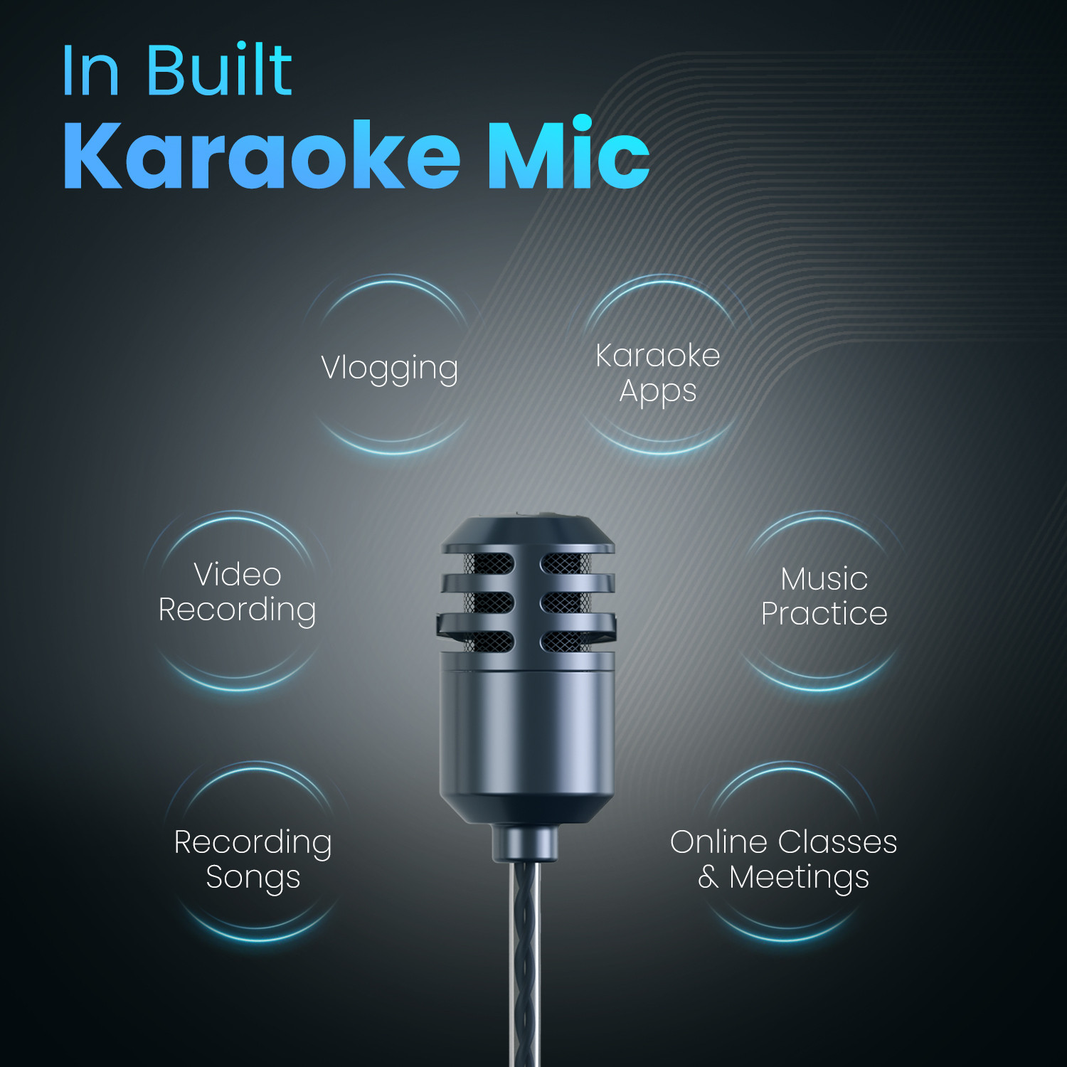 Image of Portronics Conch One Type C Wired Earphone With in-Built Karaoke Mic,Deep Bass Wired