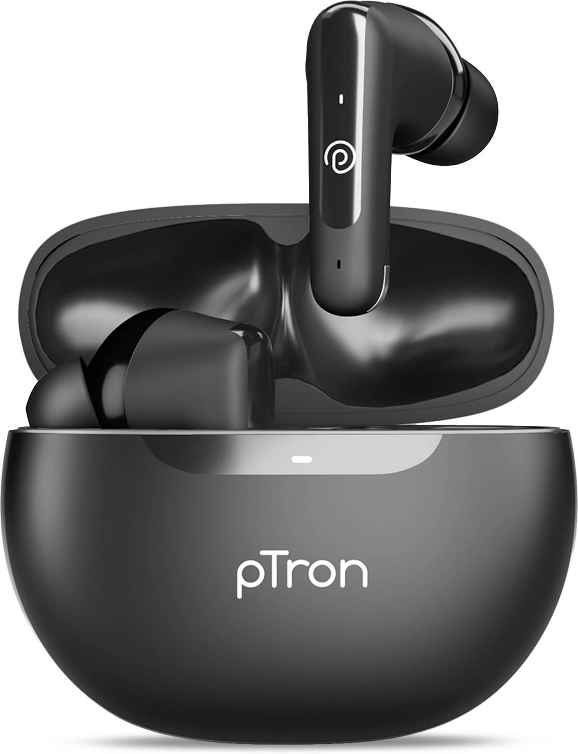 PTron Bassbuds Vibe w/ 34hrs Playtime, Mobile App, Clear Calls, 1