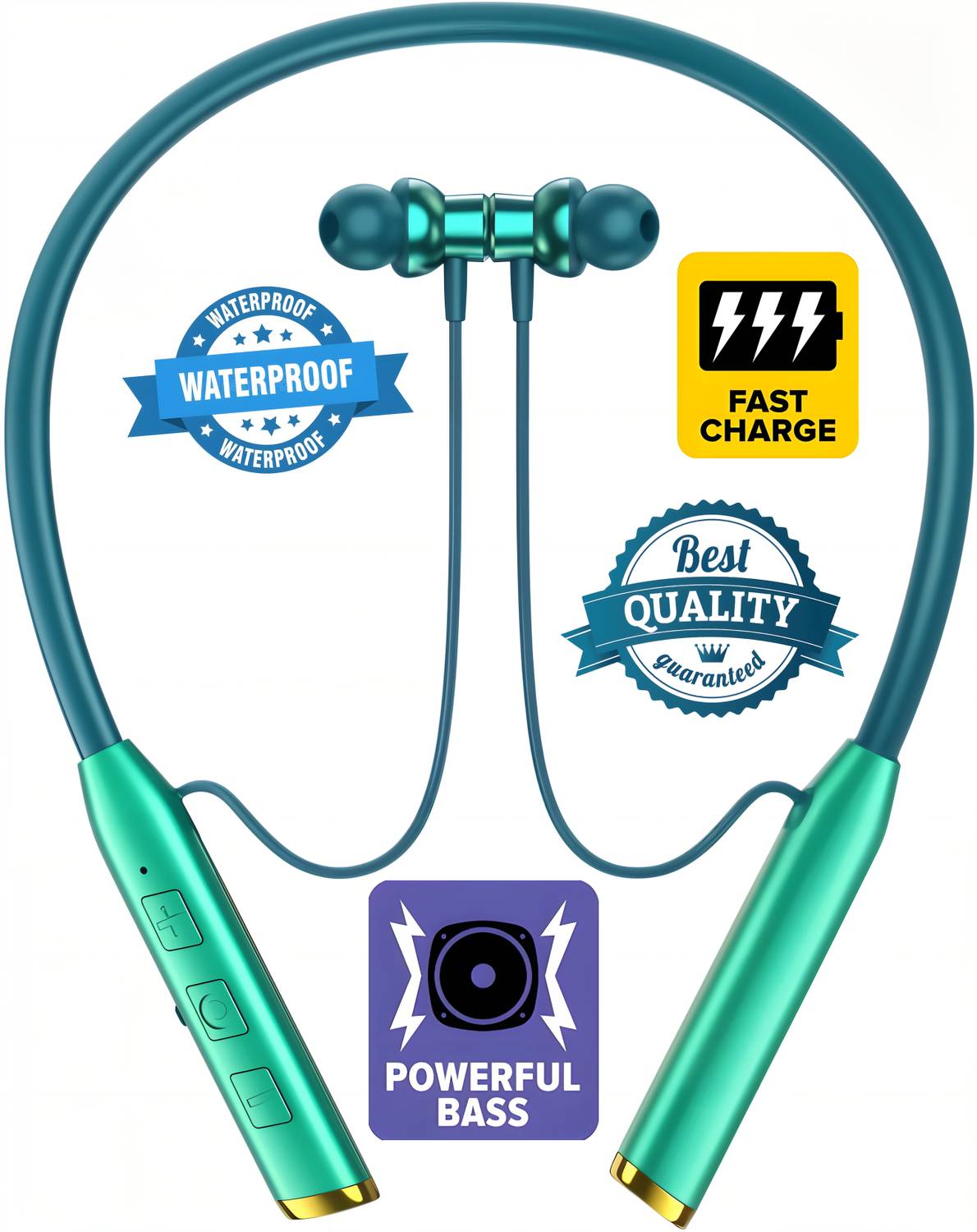 PTROX Vibration Alert, 48 Hours Playtime, ENC, HD Sound Quality & Stereo Bass N508 Bluetooth