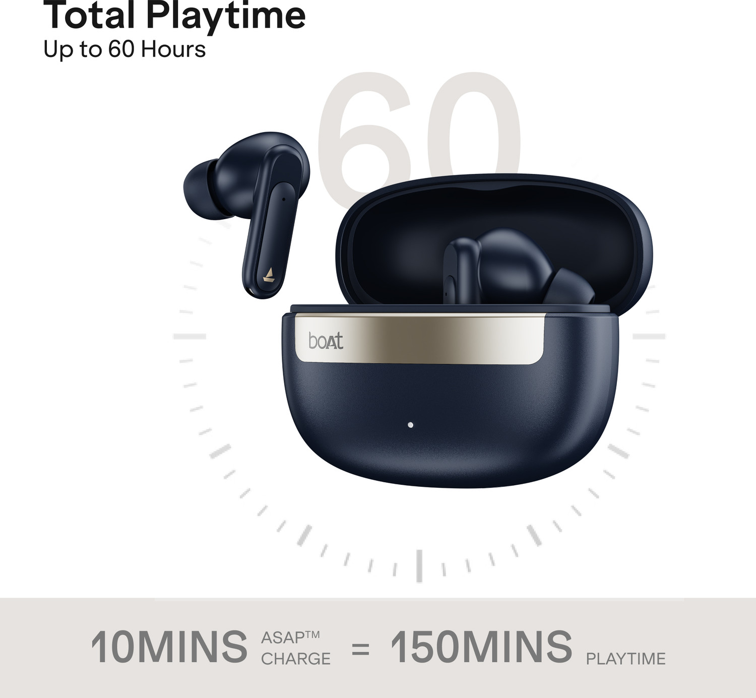 Image of boAt Airdopes Plus 223,Spatial Audio,60H Battery,Quad Mic,AI-ENx,Multi-Connect,BTv6.0 Bluetooth