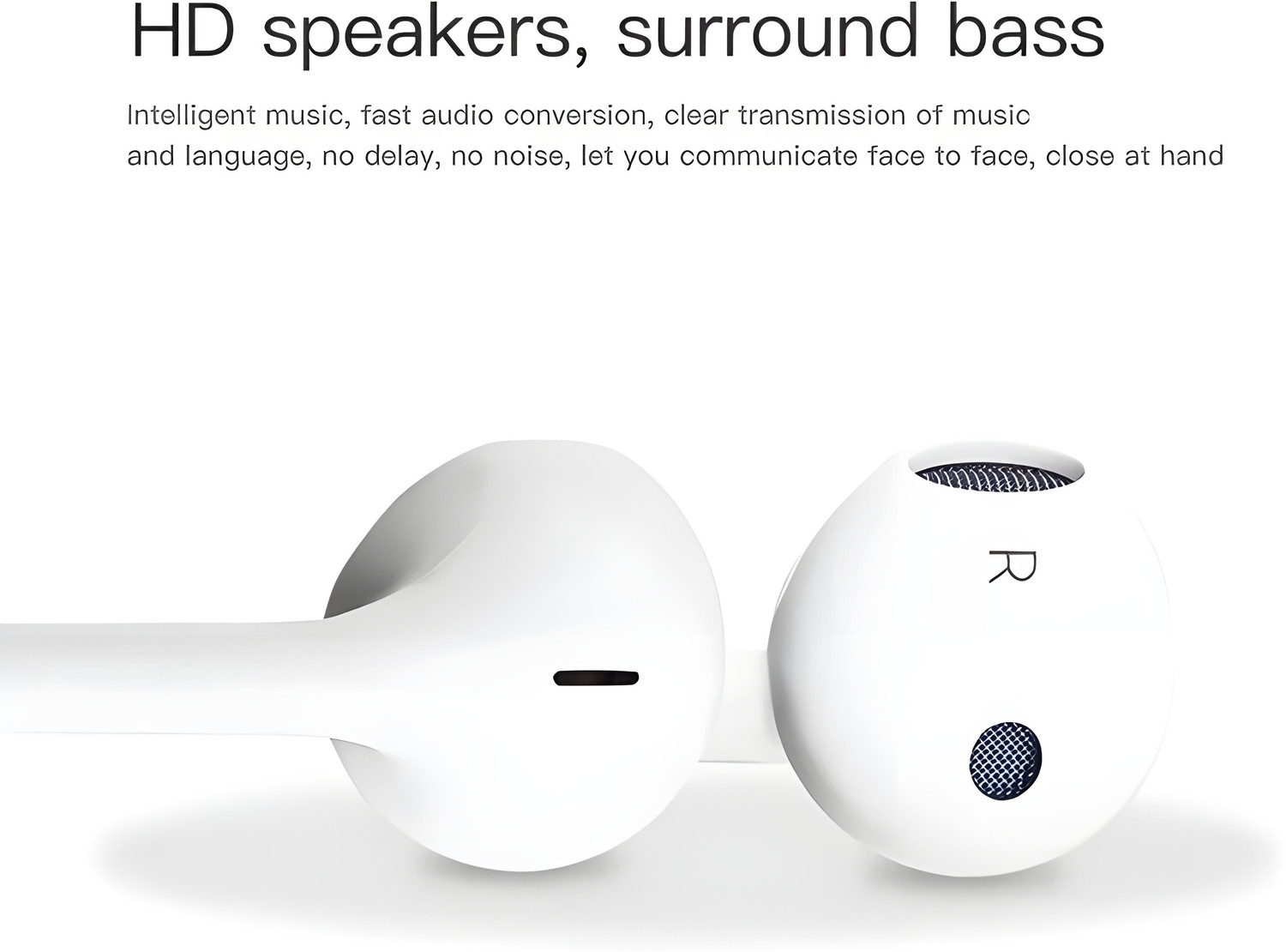 Image of Bxeno Type C Handsfree with Mic for Nothing Phone 2A /Nothing Phone 2 /Phone 1[16] Wired Headset (White, In the Ear)